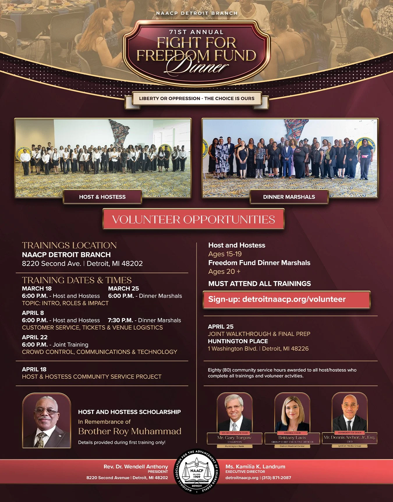 HOST/HOSTESS AND DINNER MARSHALs TRAININGS