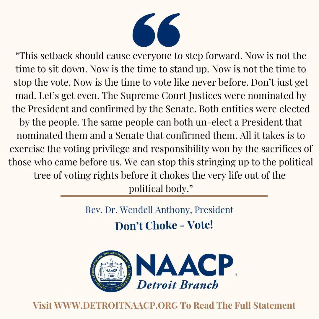 PRESS STATEMENT | DON’T CHOKE - VOTE!