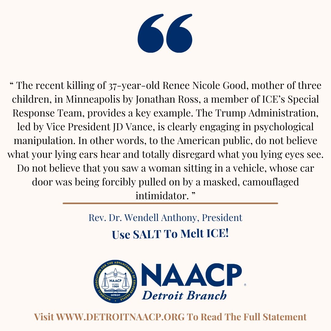 PRESS STATEMENT - USE SALT TO MELT ICE!