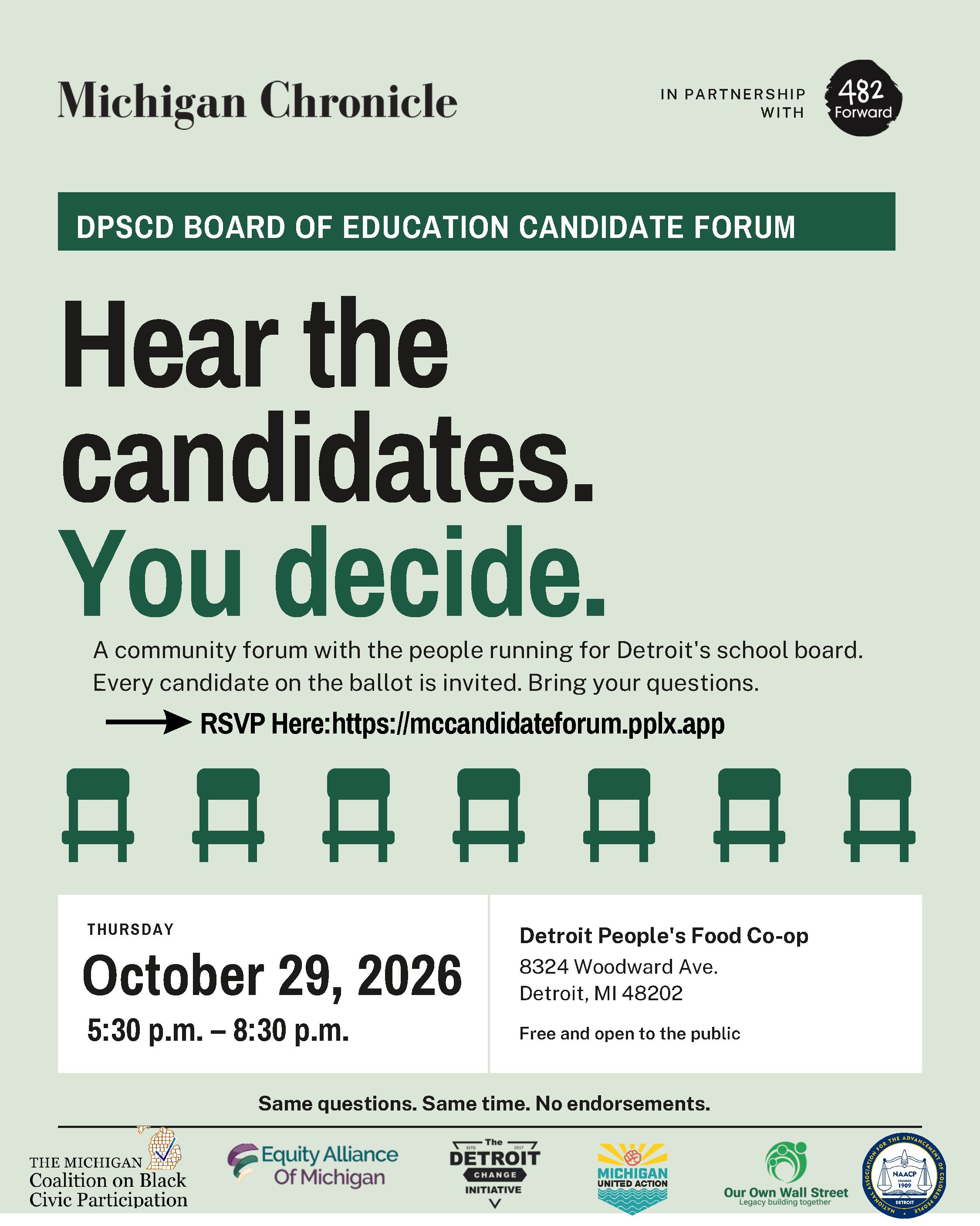 DPSCD BOARD OF EDUCATION CANDIDATE FORUM