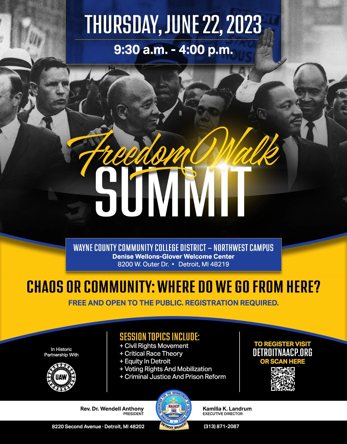 FREEDOM WALK SUMMIT — NAACP Detroit Branch