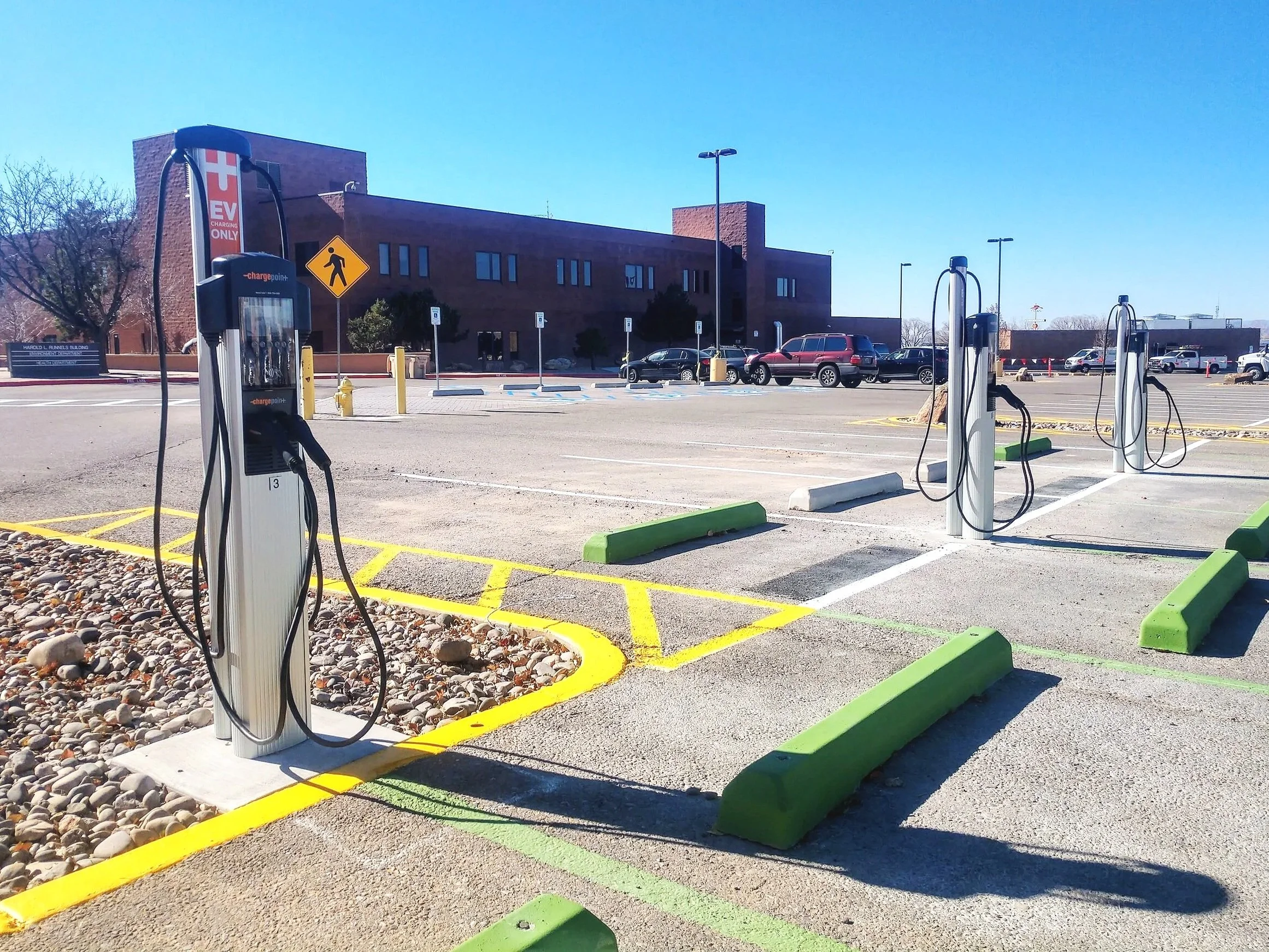 CT4000 EV charging stations at the Joseph Montoya Building, Santa Fe