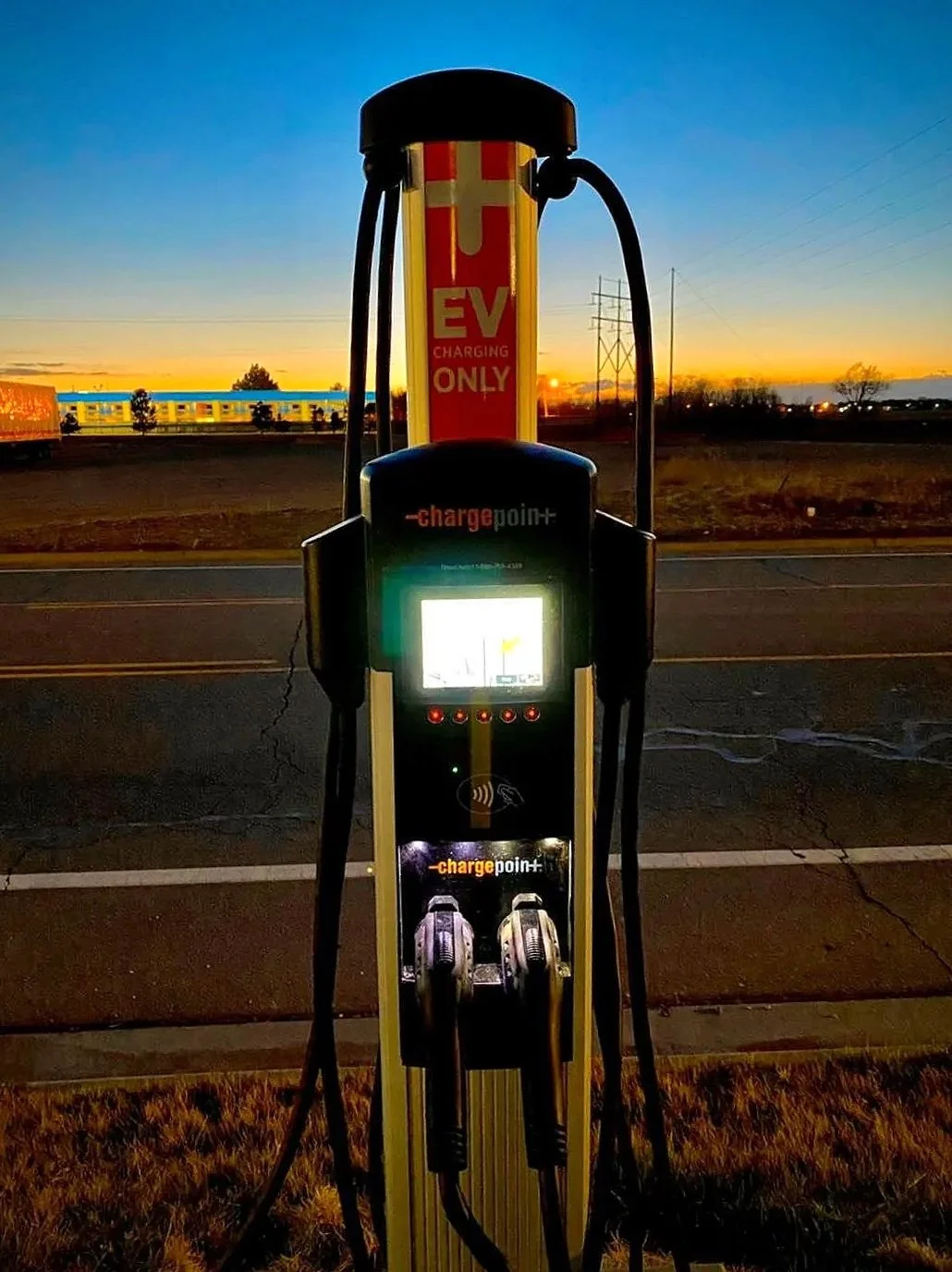 CT40000 ChargePoint EV charging station at the Best Western Cannon A.F.B. in Clovis, NM