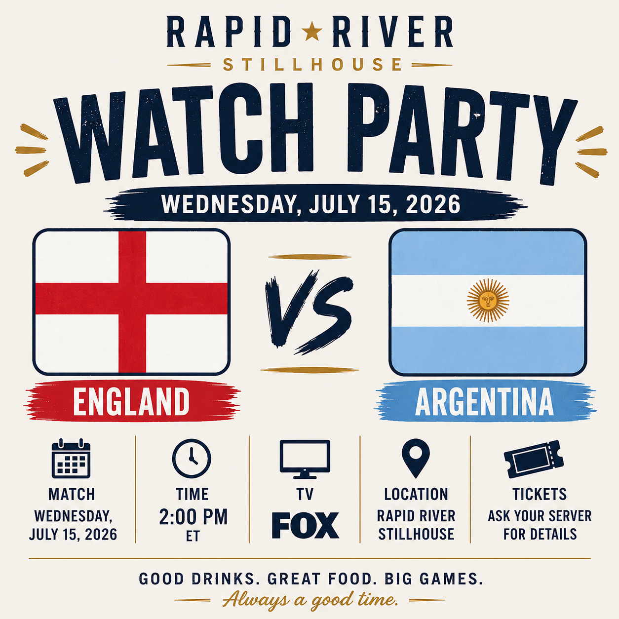 England V. Argentina