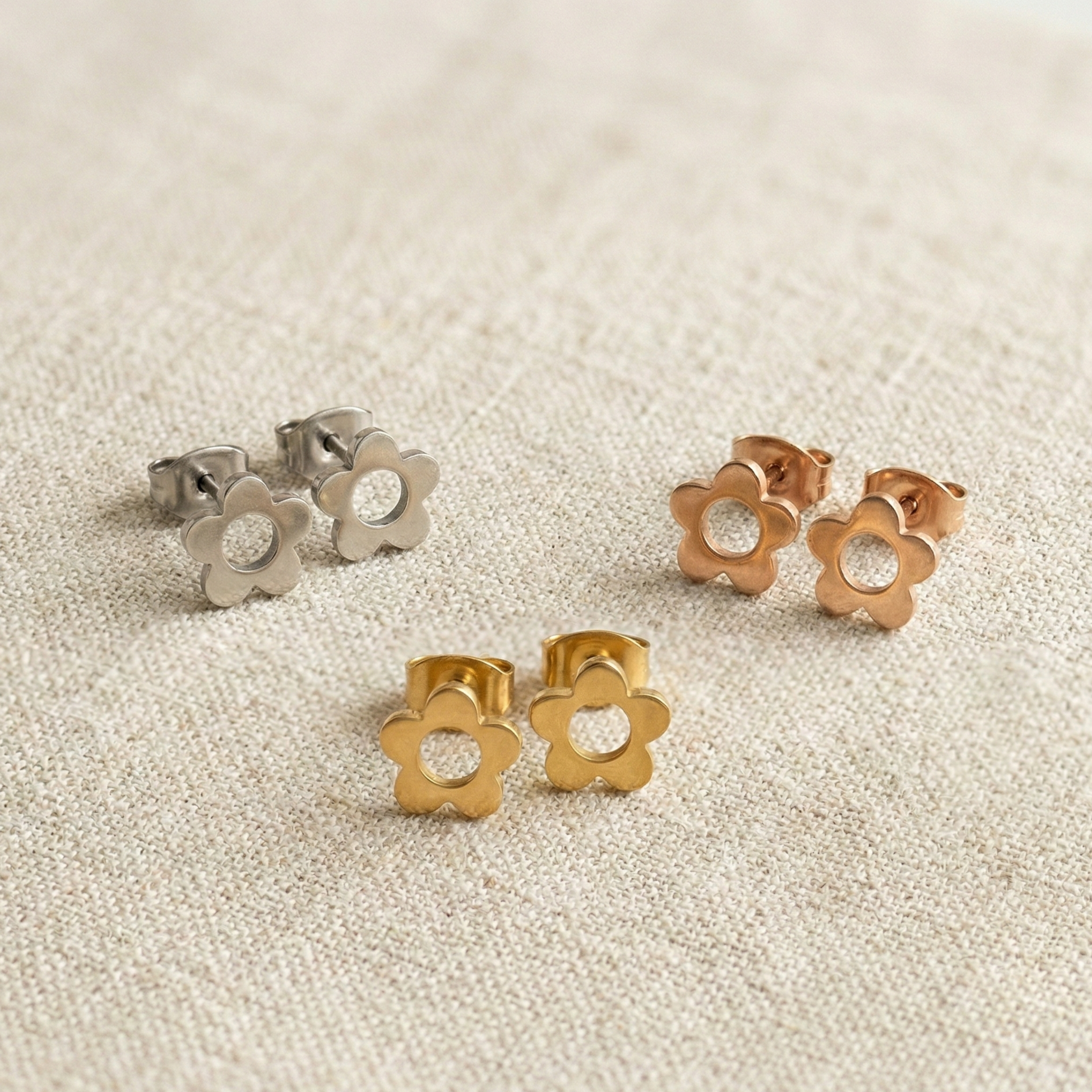 Boucles d'oreilles Fleur rétro - BLOOM