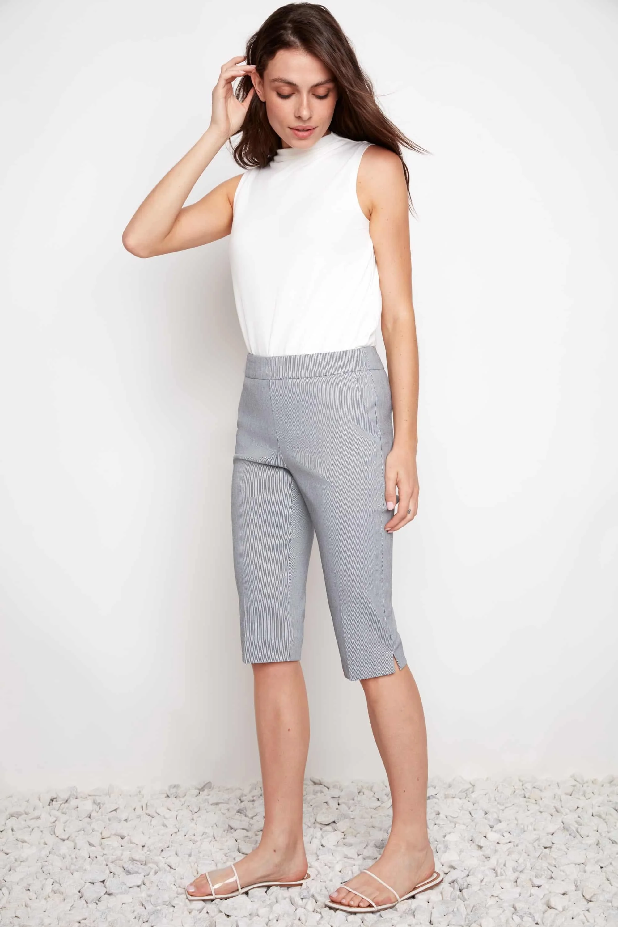 Short à rayures marine - Up!