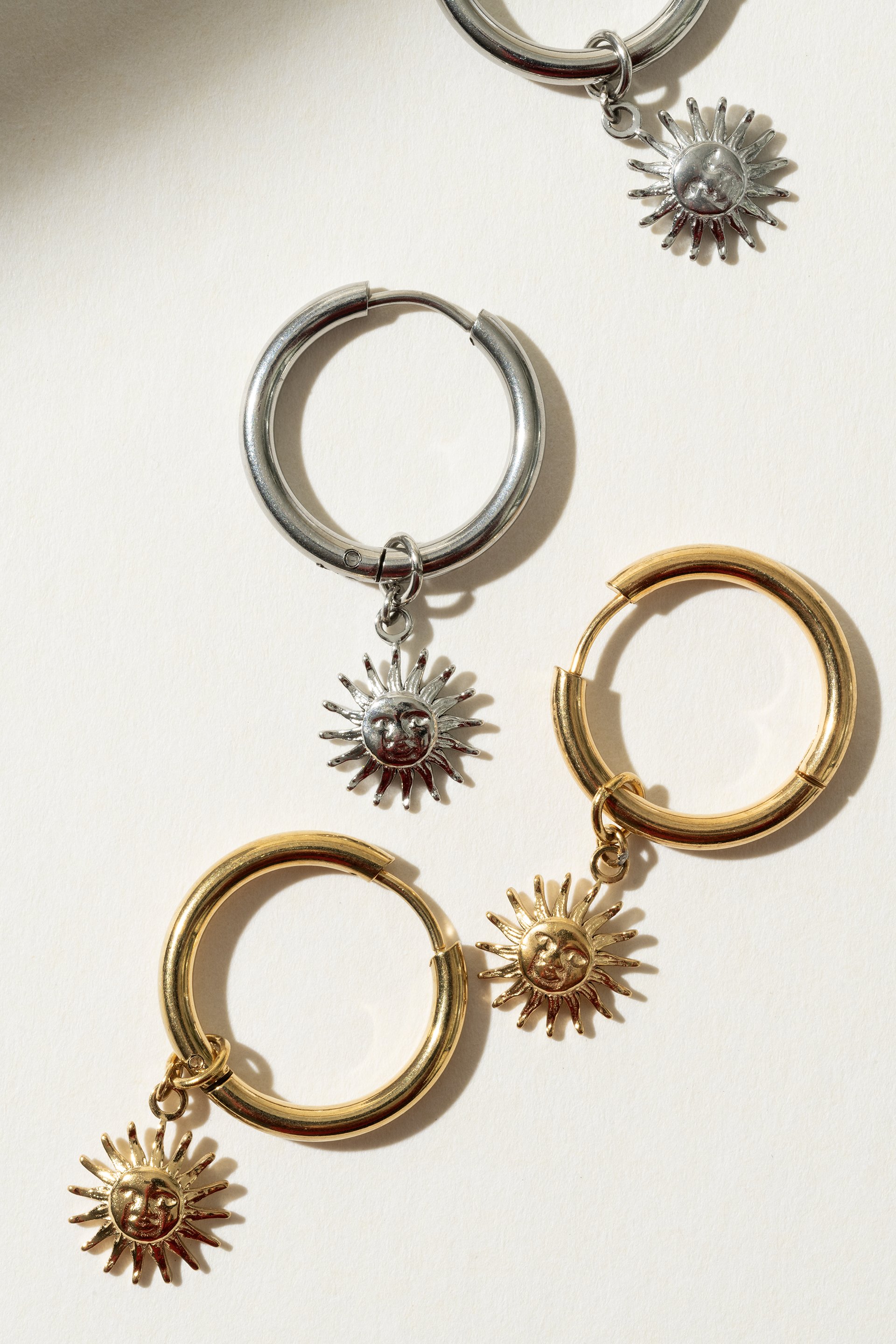 Boucles d'oreilles Soleil Soleil (anneaux) - BLOOM