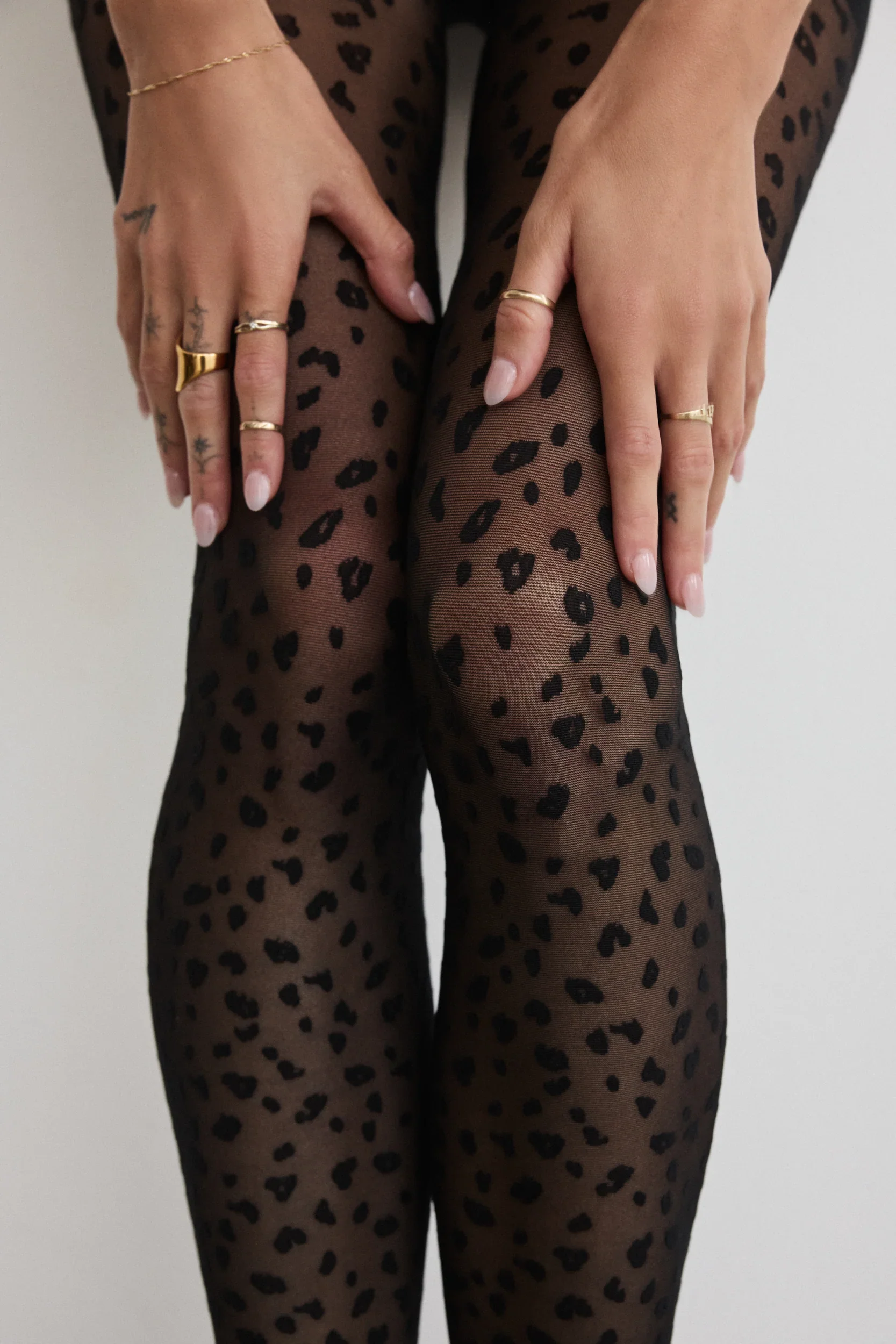 Collant motif leopard - Coffret de RACHEL