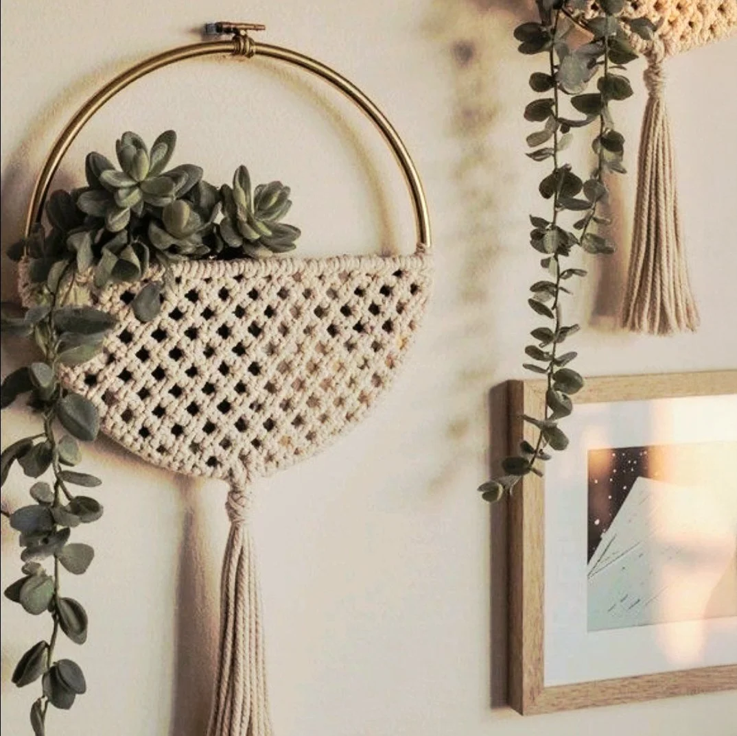 Macrame wall decal