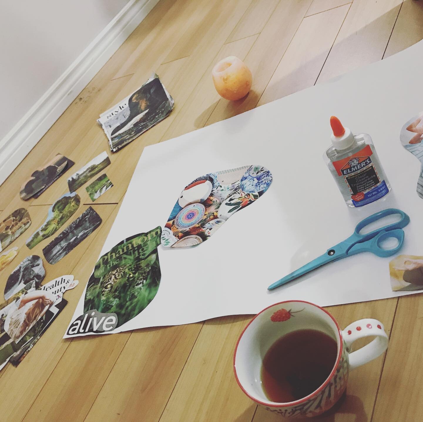 A client cancelled yesterday afternoon, so I stole a very rare and precious moment to finally complete my 2020 vision board. I often find it challenging as a mother, wife and entrepreneur to create space to slow down, get creative and crafty, and pla