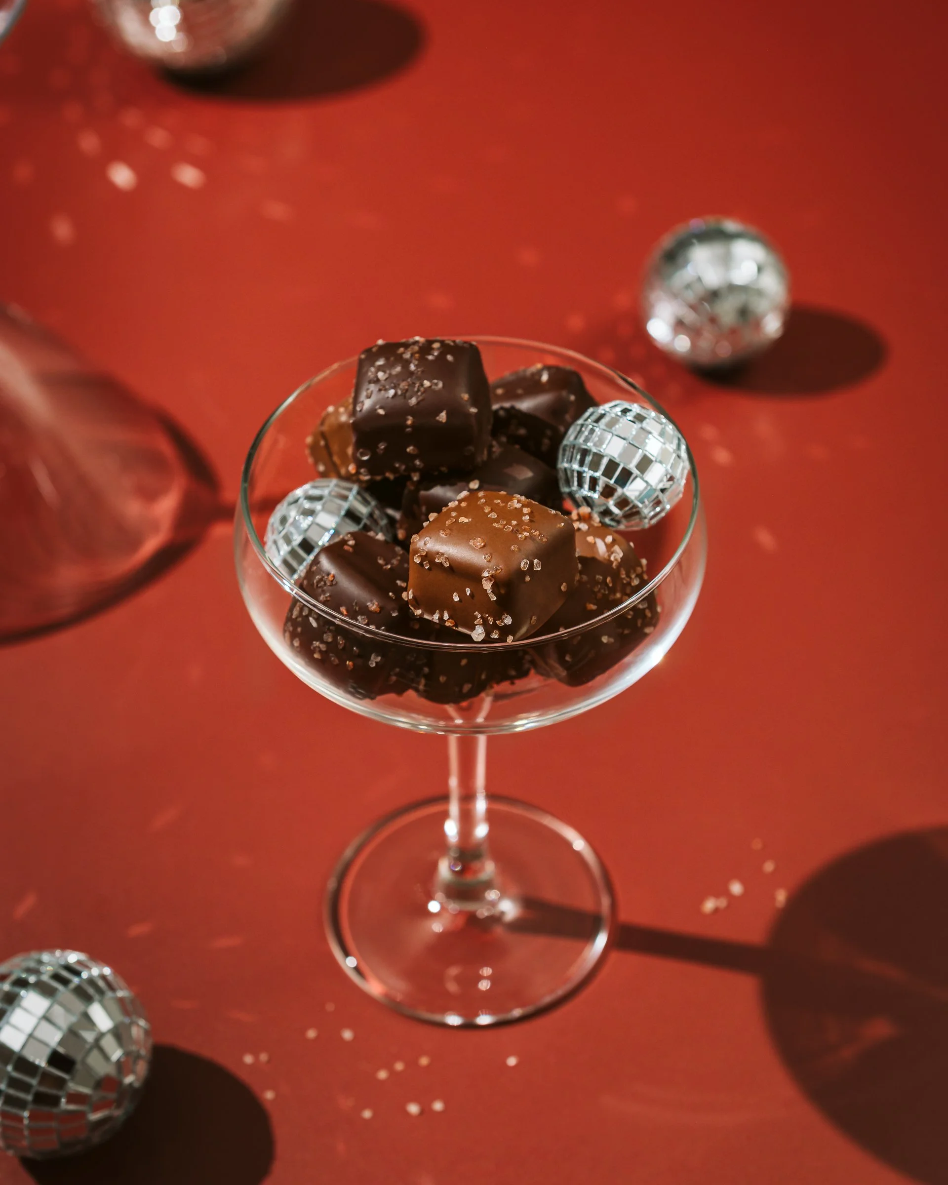 Charné Baird Photography - Commercial Photographer - Product Photography - Food Photographer - Canadian Commercial Photographer - Chocolate Photography - Salted Caramel Chocolate - New Years Eve