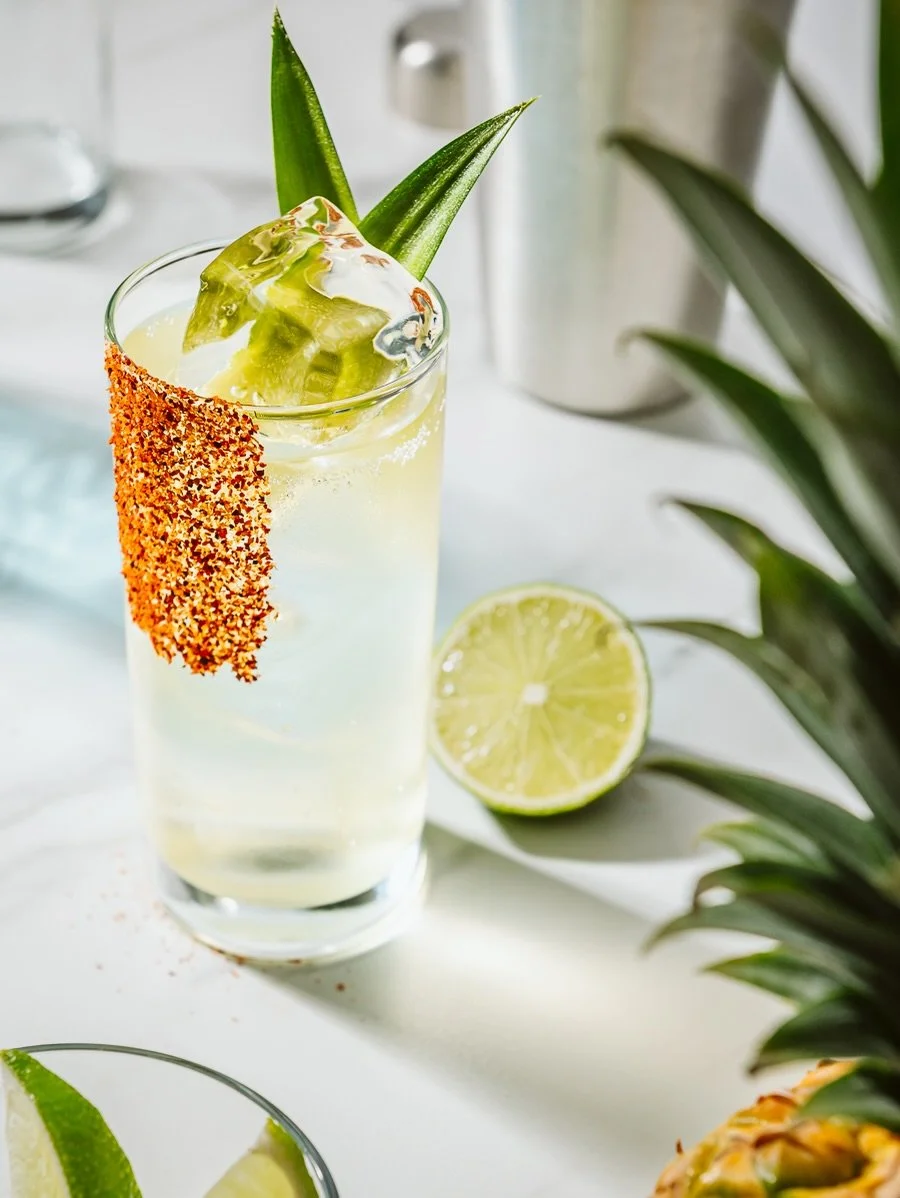 Pineapple, lime, chili rim. Part of a pineapple series. 

Swipe to see the BTS. 

#beveragephotographer | #commercialphotographer | #drinkphotographer | Pineapple Cocktail | Creative Shoot | Personal Work | @foundartists