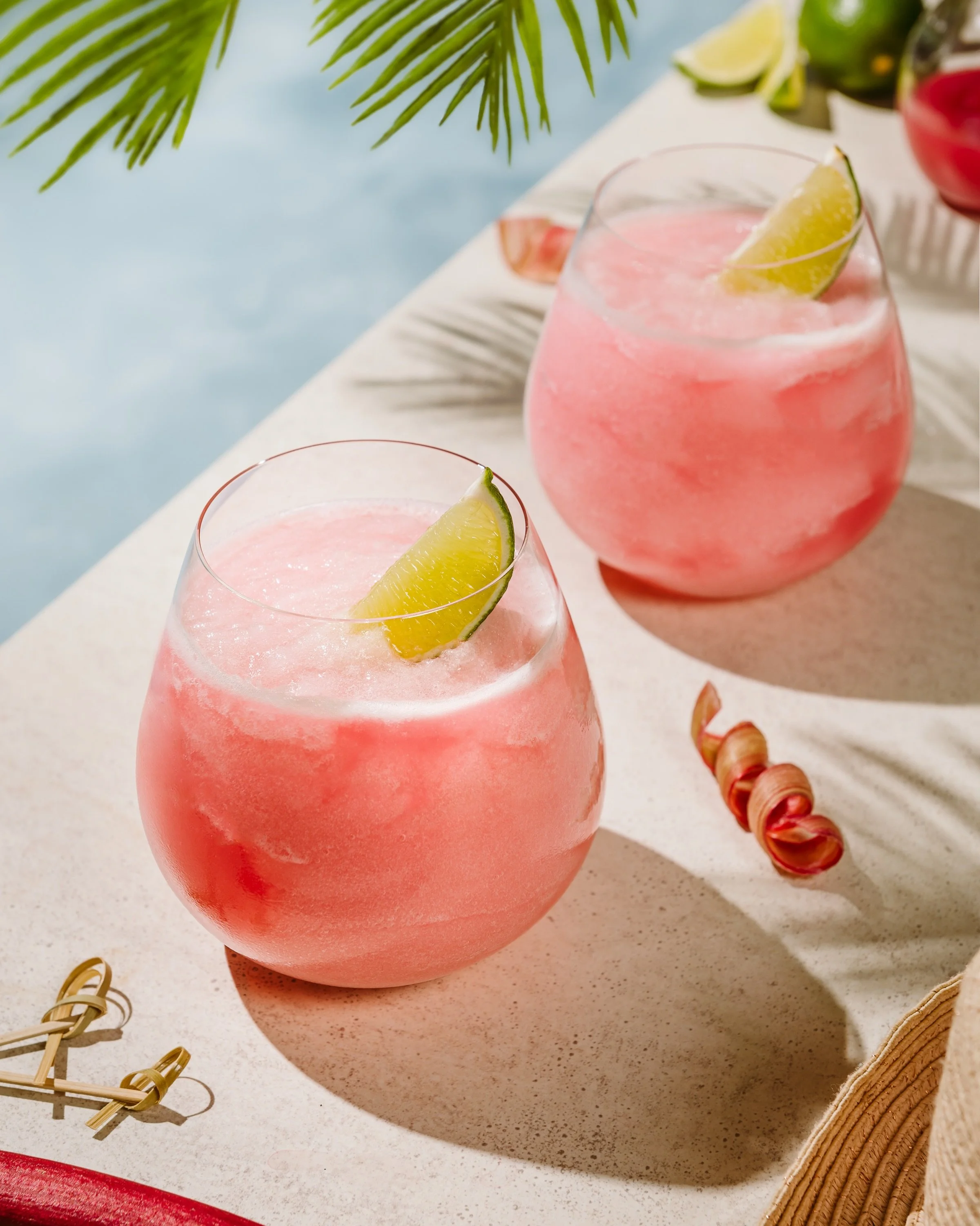 Frozen rhubarb gin and tonic. Highly recommend. 

@foundartists | #commercialbeveragephotographer | #beveragephotography | #drinkphotographer