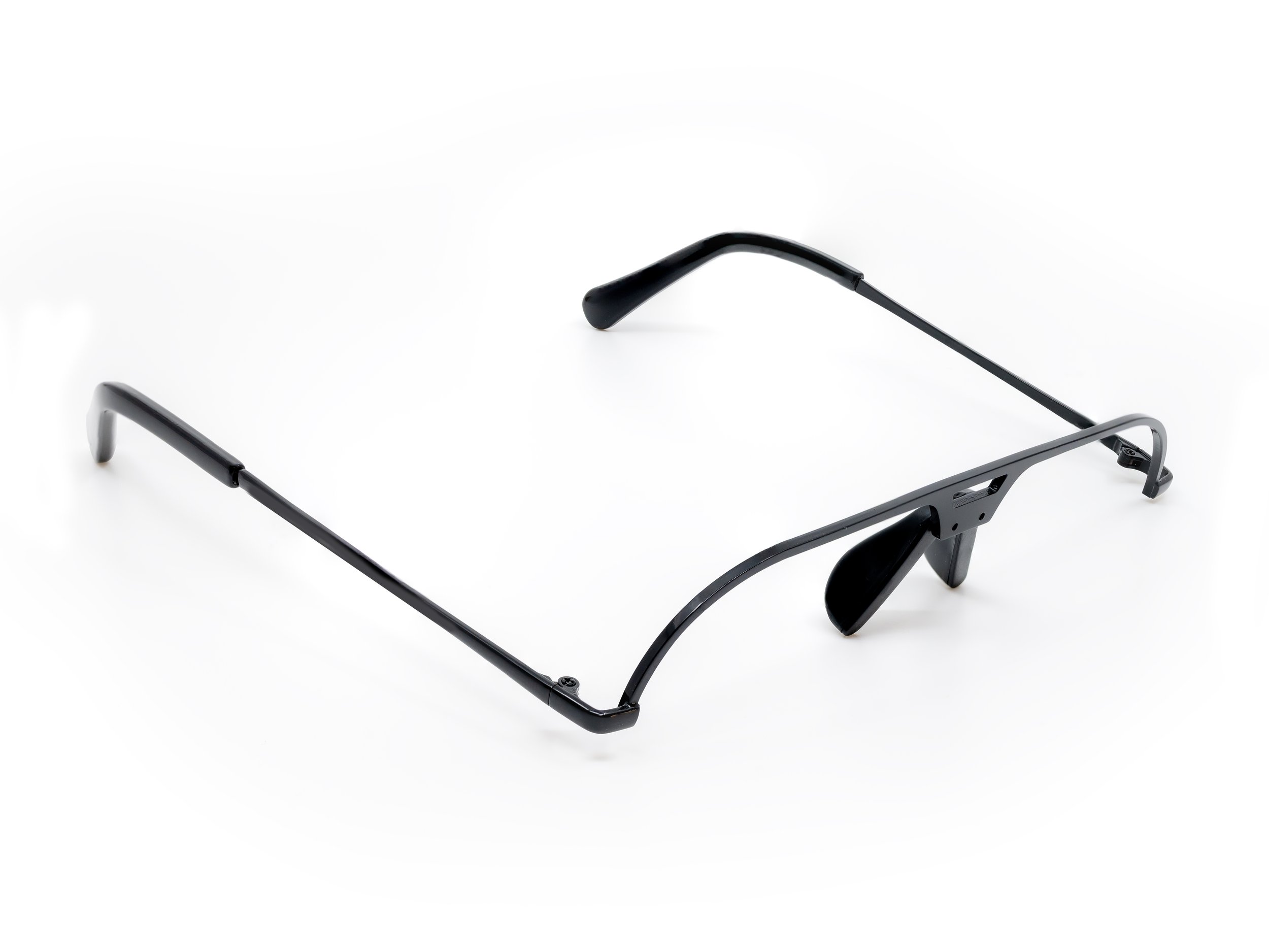 Black Designer Lightweight Wire Metal Support Frame