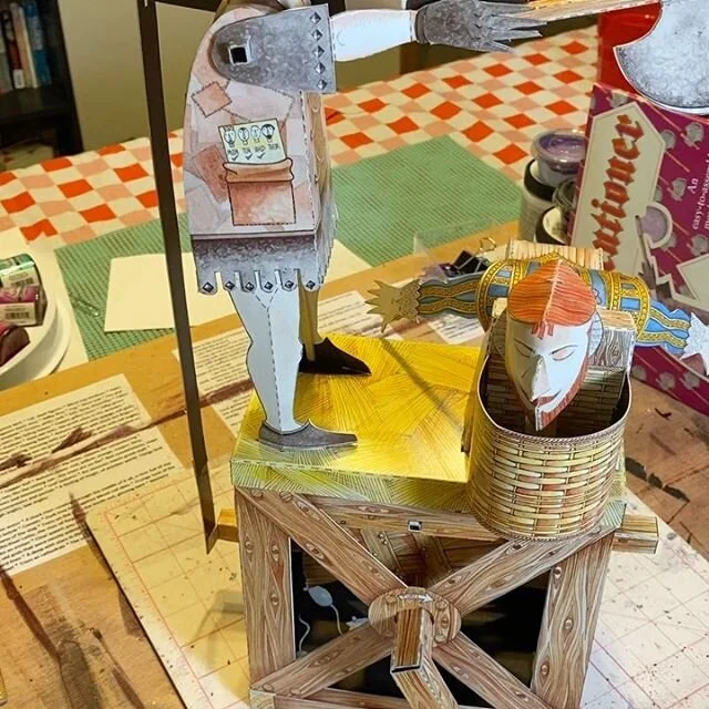 So what do you do when you&rsquo;re feeling a little revolutionary but also quarantined? Well, in my case I finally put together my moveable Executioner paper model I bought at the Tower of London years ago! I am in love with this one, and I wish I&r
