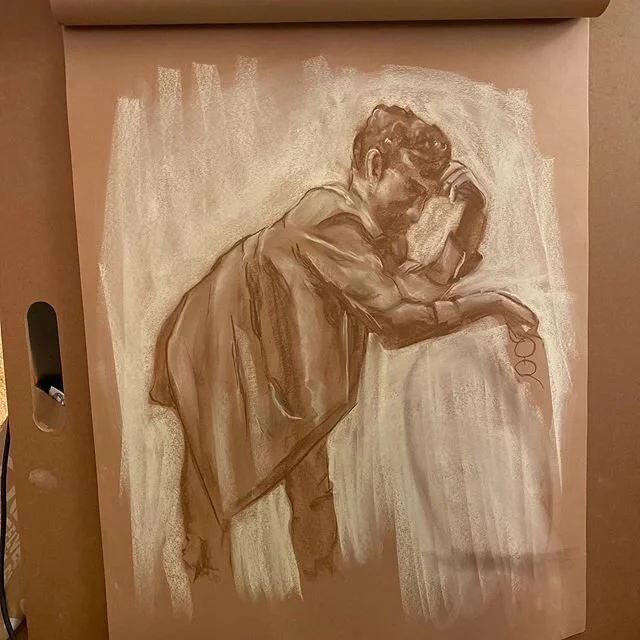 Figure drawing practice with #illustrationisolation @visualartspassage  #sandylynnart