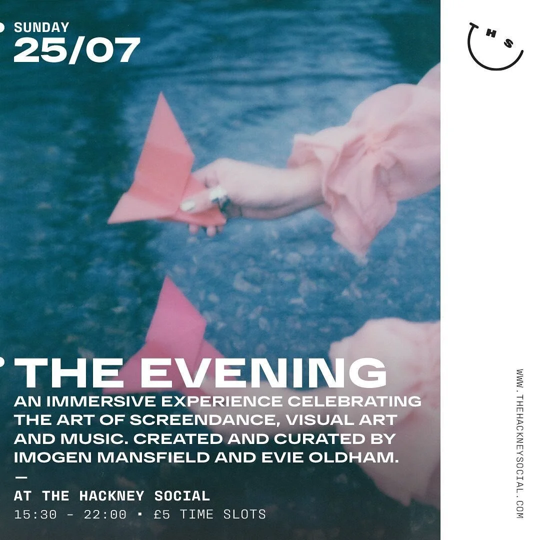 Excited to announce our next live event with @thehackneysocial 🌈 a new and unique programme of screendance and visual art 💫 plus a live set from @cosmopyke 🦋 link in bio for more information and tickets 🎟 we&rsquo;ll be introducing our participat