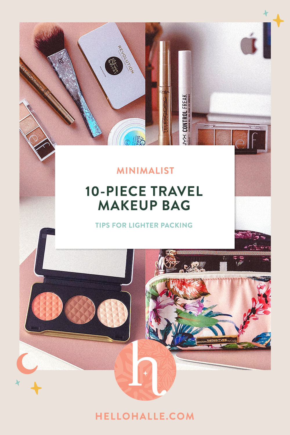 What's in My Minimalist Travel Makeup Bag? — Hello Halle