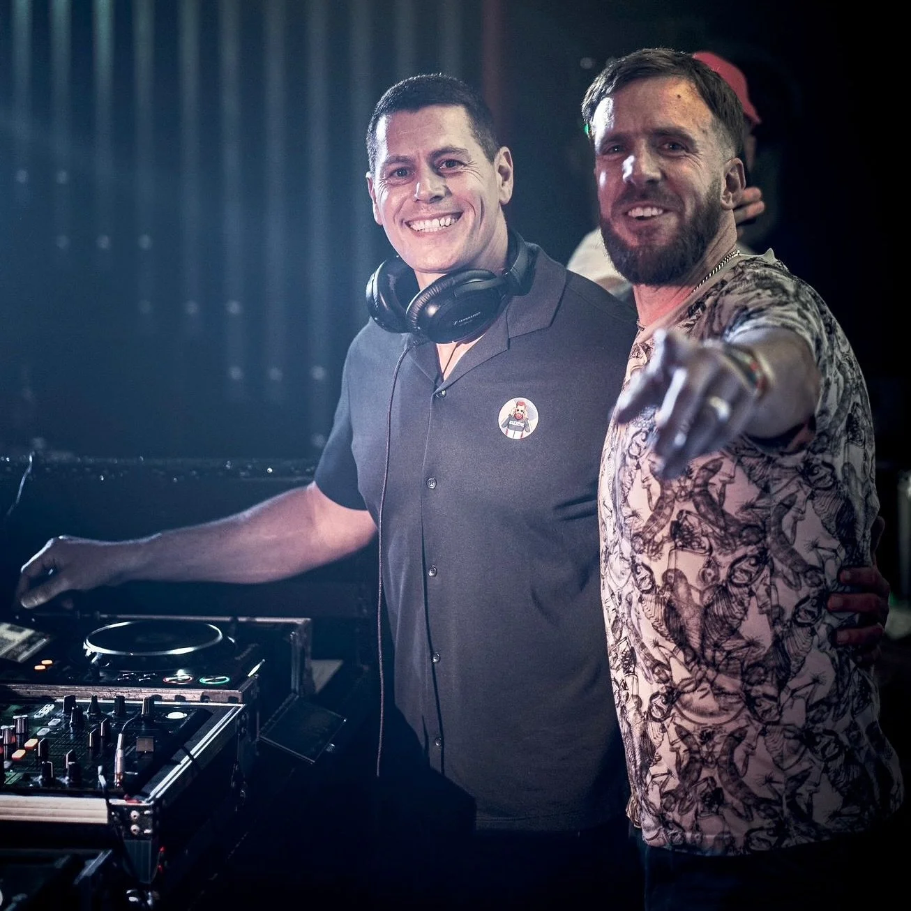 The master @djjetbootjack joined me for a power hour b2b set at my 50th birthday bash, it&rsquo;s now up on my Mixcloud for you to listen back to! The link is in my bio and I&rsquo;ll stick it in the comments too. 60 minutes of high energy 80s, 90s a