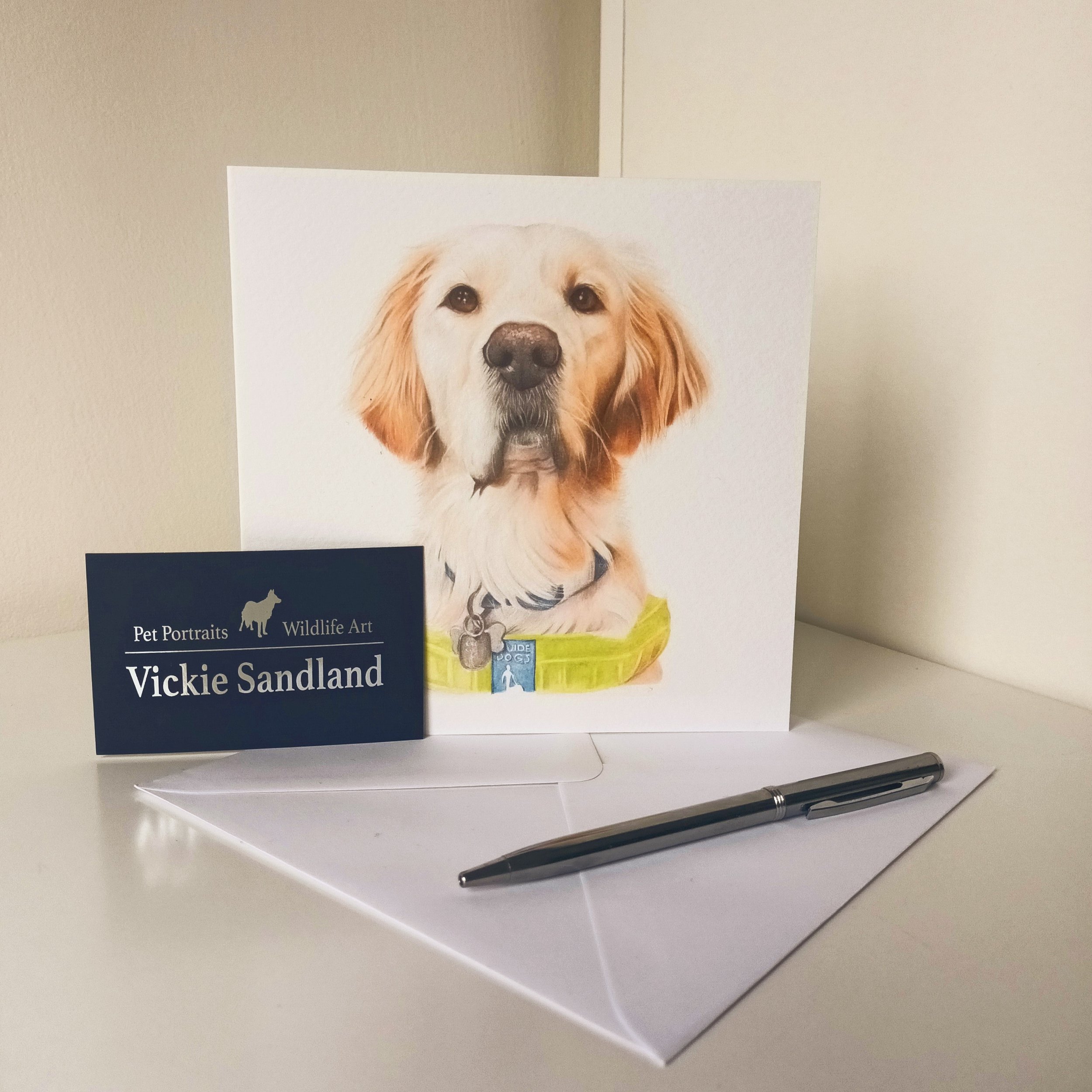 Milo the Guide Dog greeting card