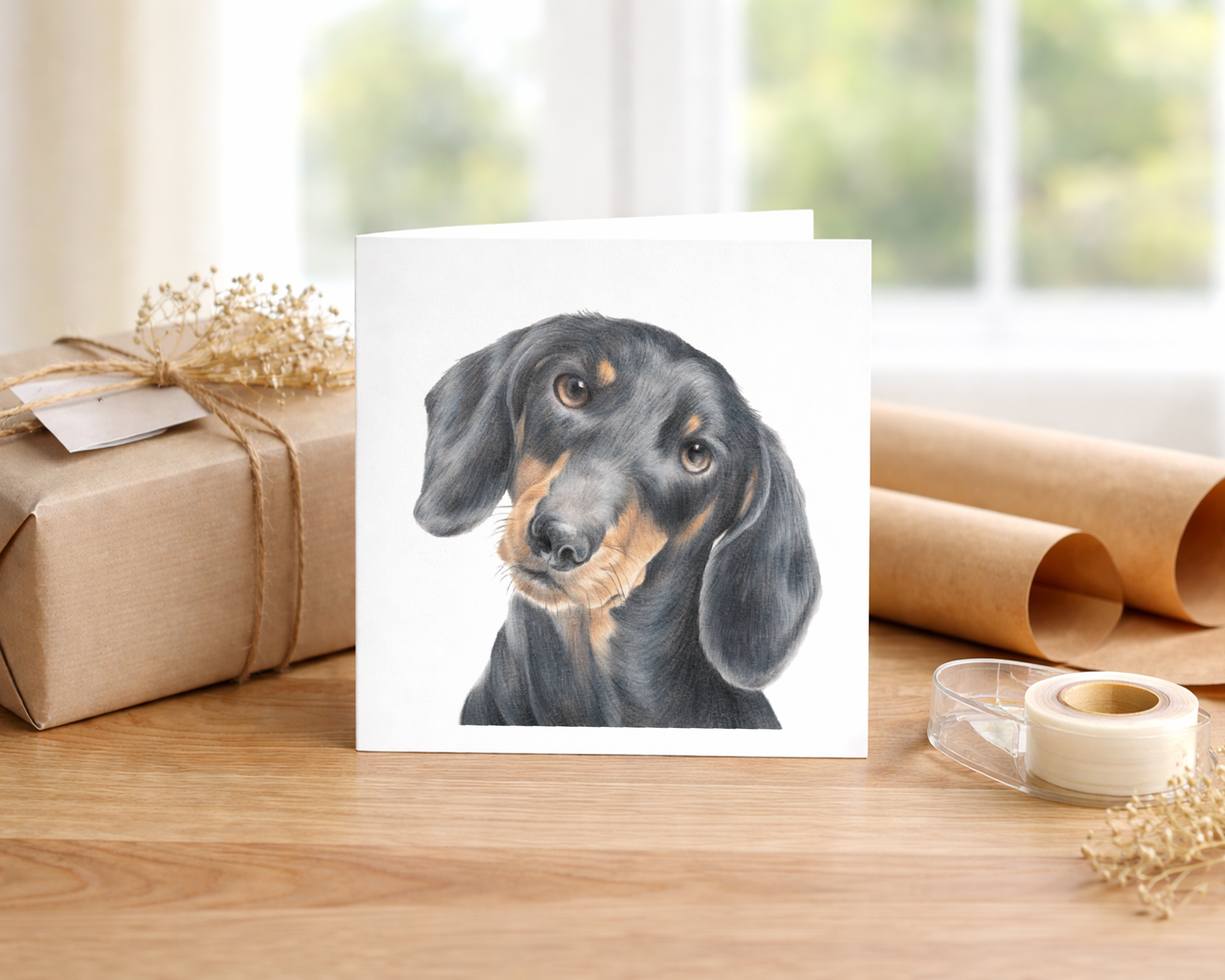 Dachshund Greeting Card