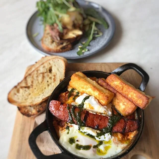 The ultimate winter&rsquo;s breakfast ❄️ #bakedeggs