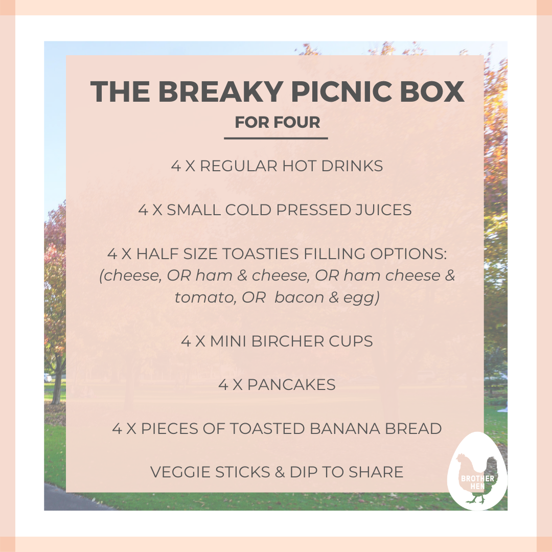 THE BREAKY PICNIC BOX - 4 PEOPLE