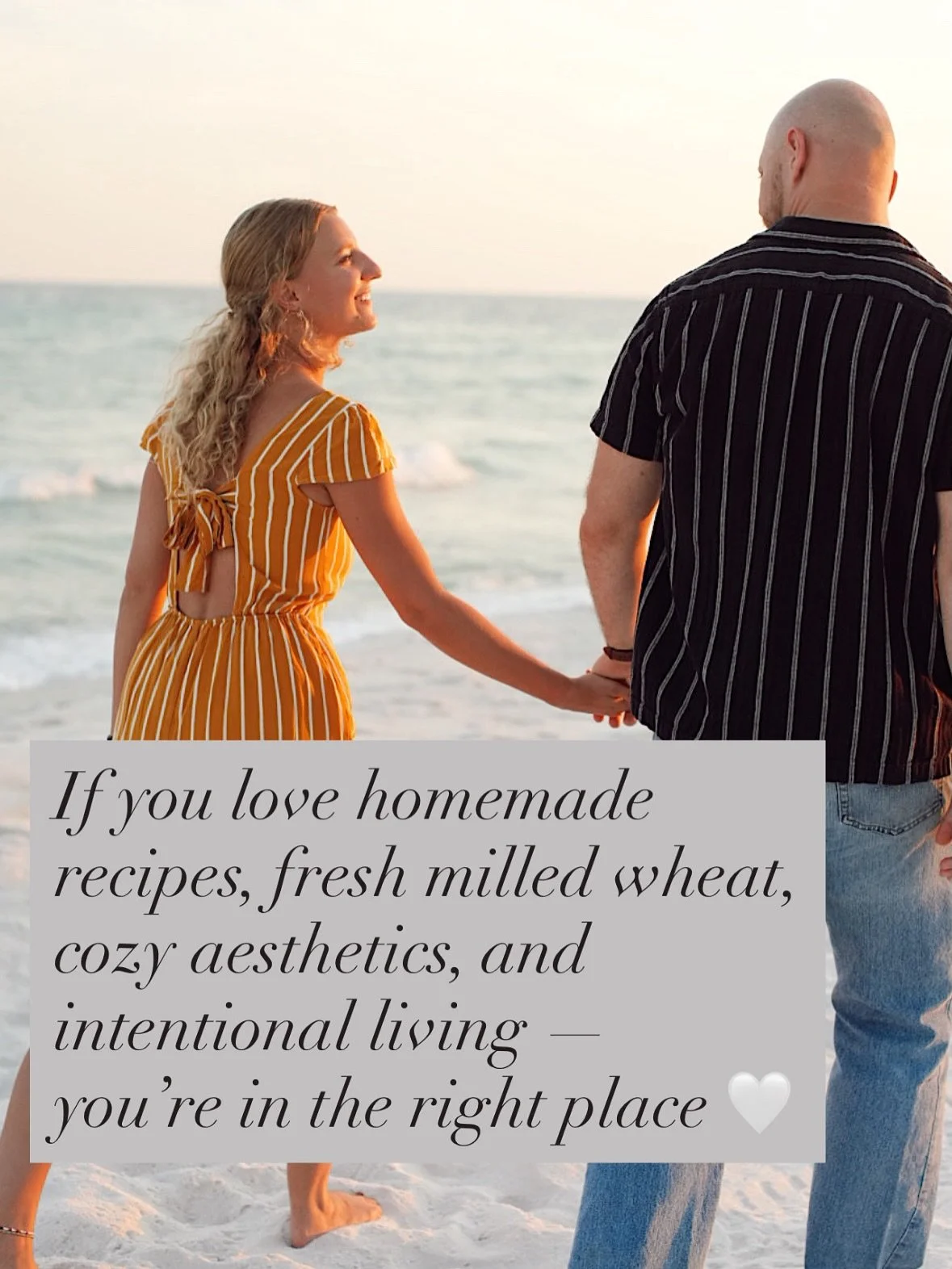 If you love fresh-milled wheat, homemade recipes, simple living, low-to-no processed sugar, and just catching little glimpses of real life &mdash; you&rsquo;re in the right place 🤍

I&rsquo;m Saige &mdash; a Christ follower, wife, homemaker, and som