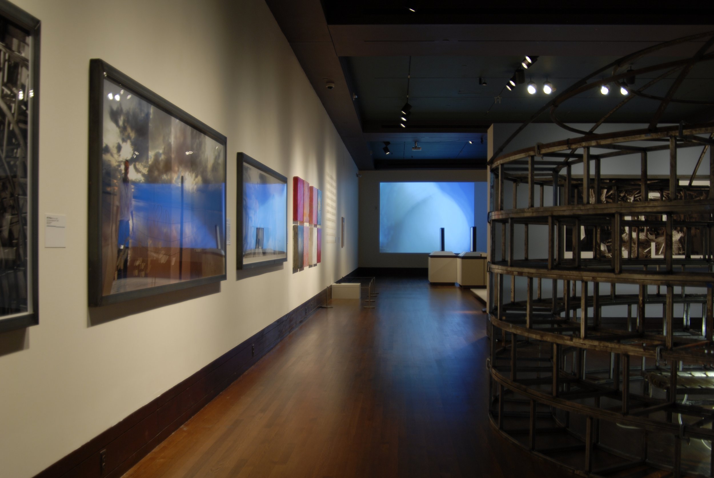 Installation view of "Rattle," at "Diversity and Dialogue: The Eiteljorg Fellowship for Native American Fine Art 2007," Eiteljorg Museum,  Indianapolis IN, 2007.