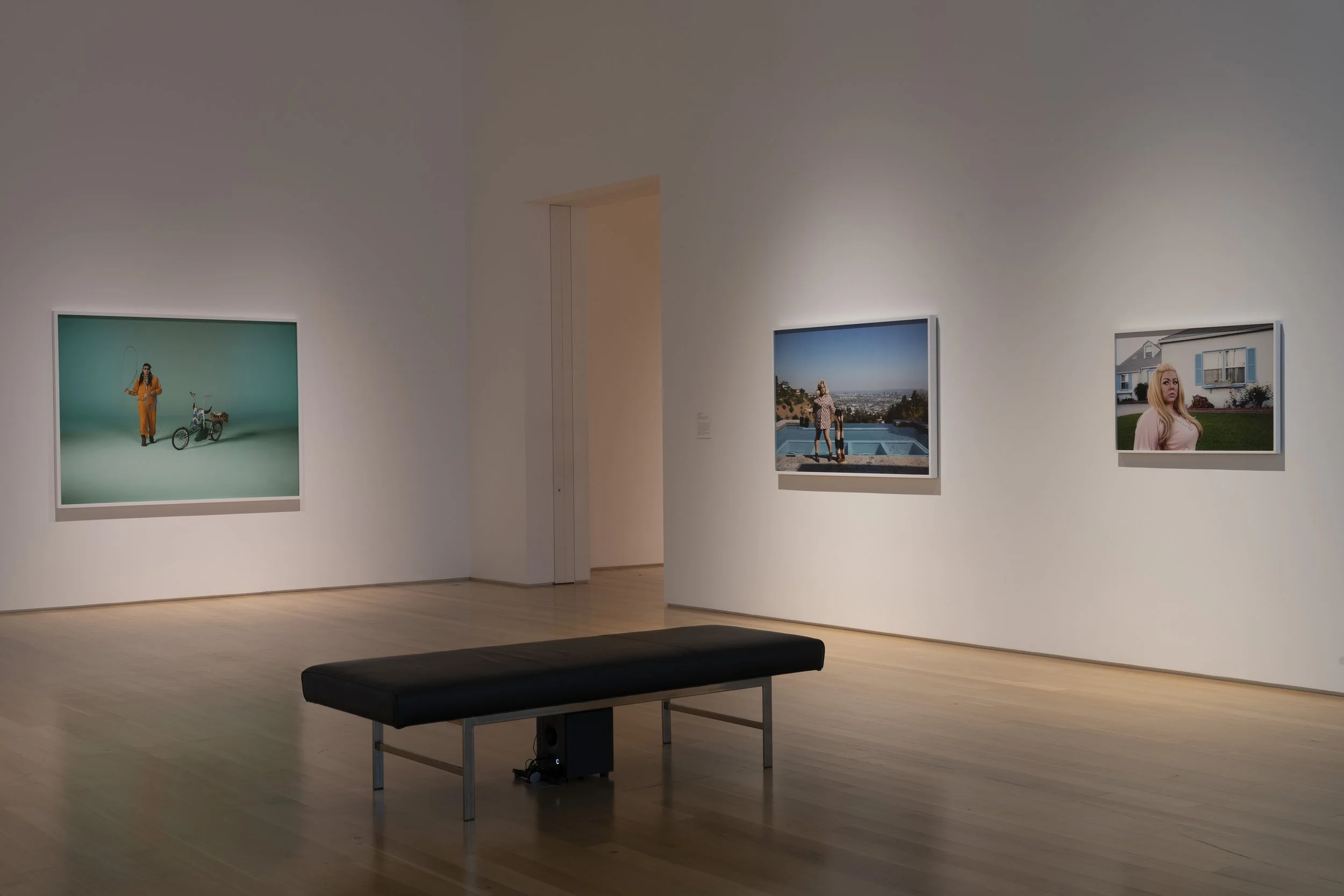 Installation view of "Hip Hop NDN," at "New Chapter," Nerman Museum of Contemporary Art, Johnson County Community College, Overland Park, KS, 2023. Photo: EG Schempf