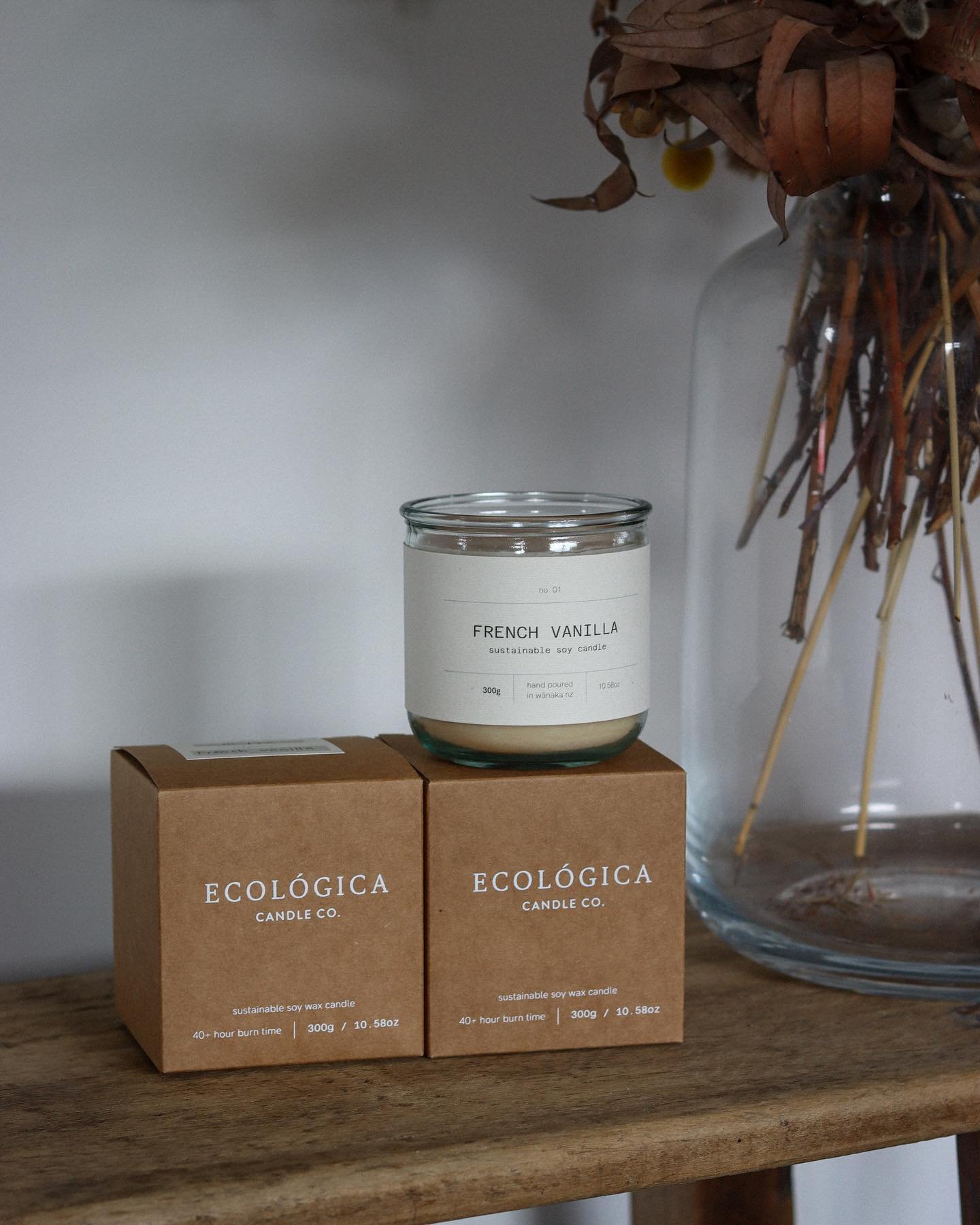 Simple yet elegant, recycled kraft box packaging, recycled paper and hemp labels 🌱