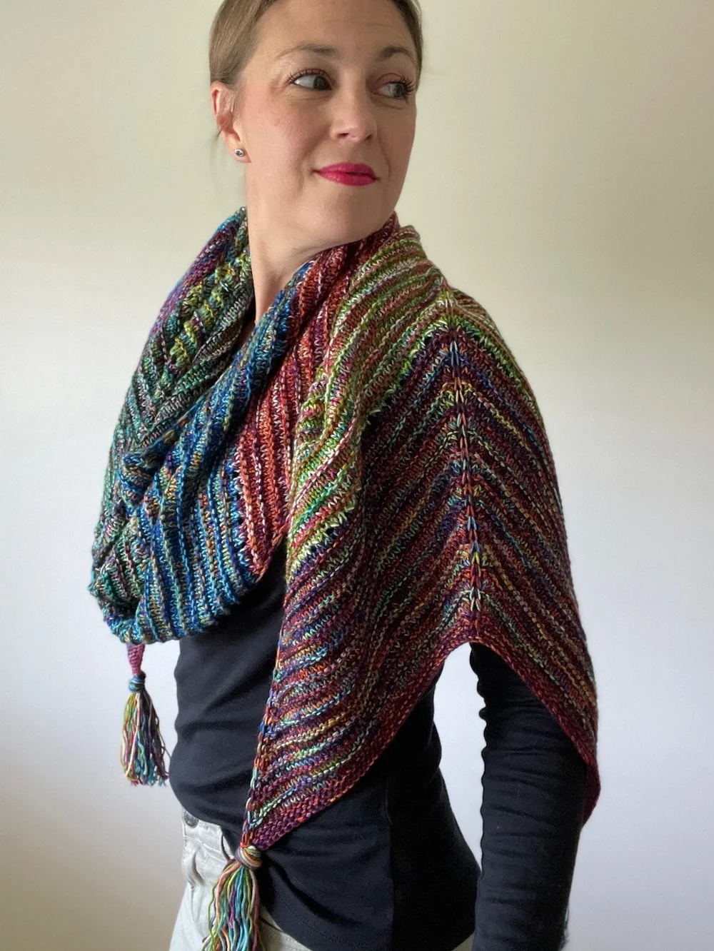 Olive Picasso Knit Sweater main image 1