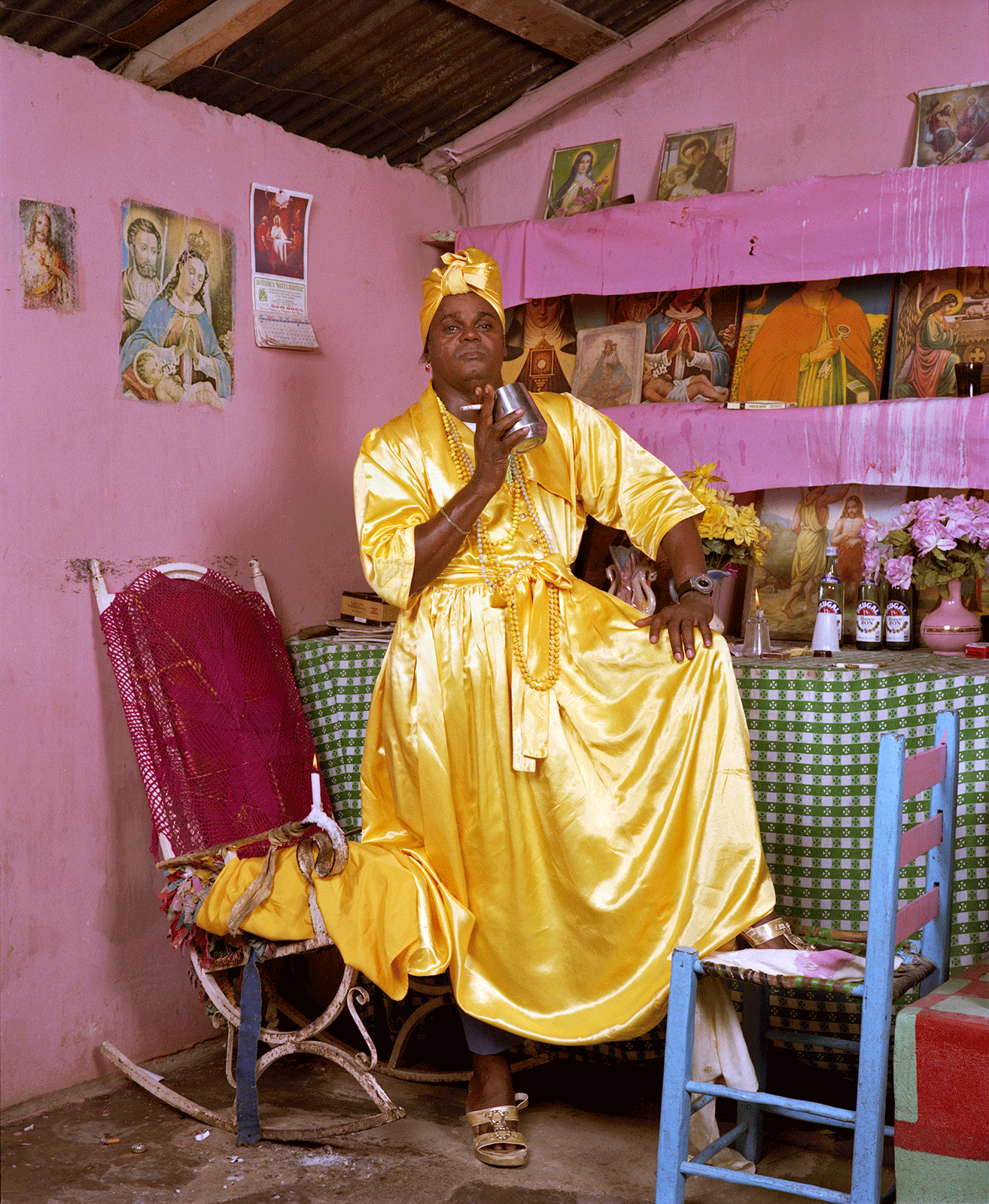  Mr. Marcelino / Miss Ana Isa, Church of the Mysterious, Santa Domingo, Dominican Republic 1998 (Nest) 