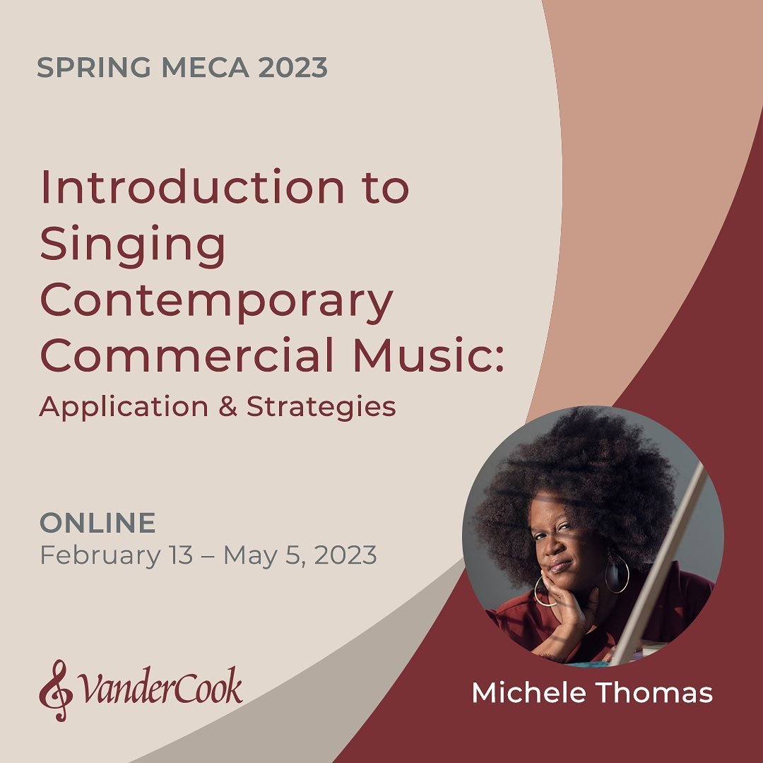 In it's fourth semester! Registration is now open for Introduction to Singing Contemporary Commercial Music at @vandercook_college 

For every music educator; voice teacher, choir or vocal ensemble director looking to expand their teaching knowledge 