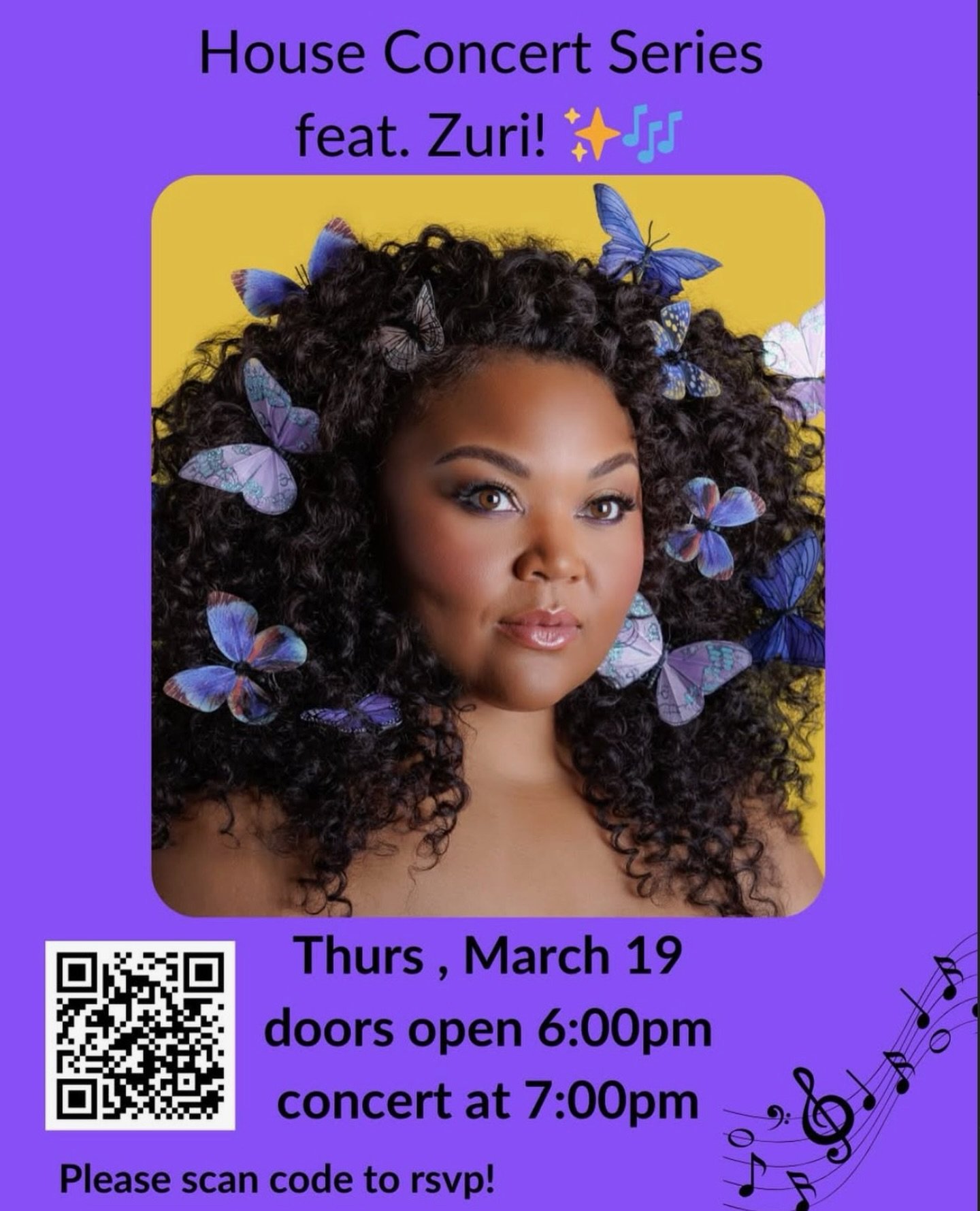 So excited to be singing with this beautiful singer tonight!

If you are looking for a unique musical experience tonight, join us for a house concert featuring Zuri and an incredible band! 

You can still reserve seats at @zuri_luv 

$30 suggested do