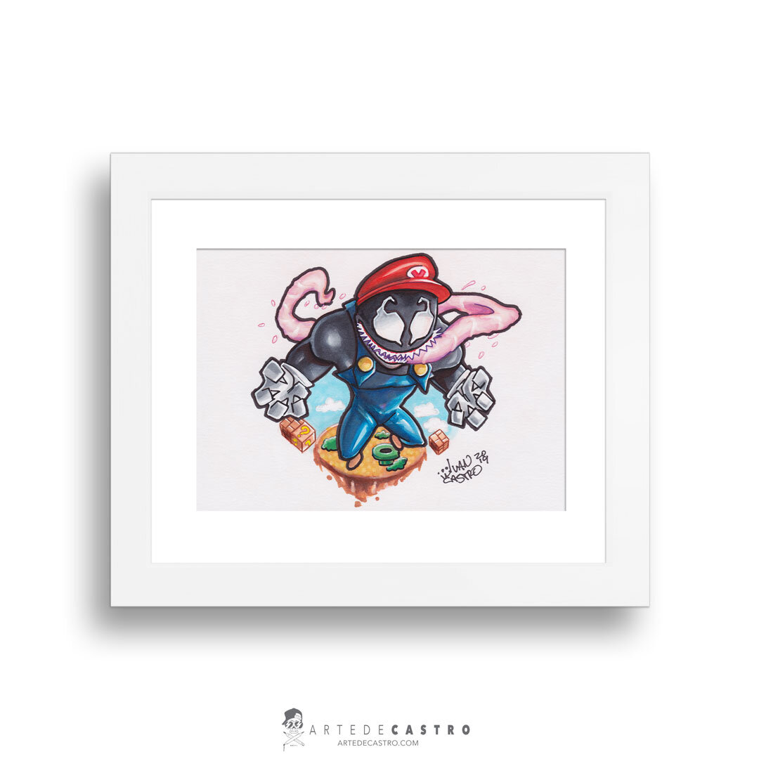 mario-vs-venom-original-ARTEDECASTRO.COM-The-Art-Of-Ivan-Castro-2.jpg