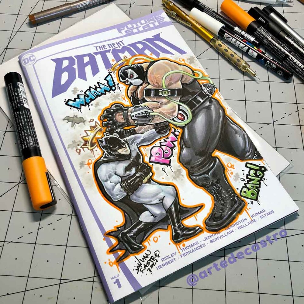Batman vs. Bane Comic Book Cover Art — ARTEDECASTRO
