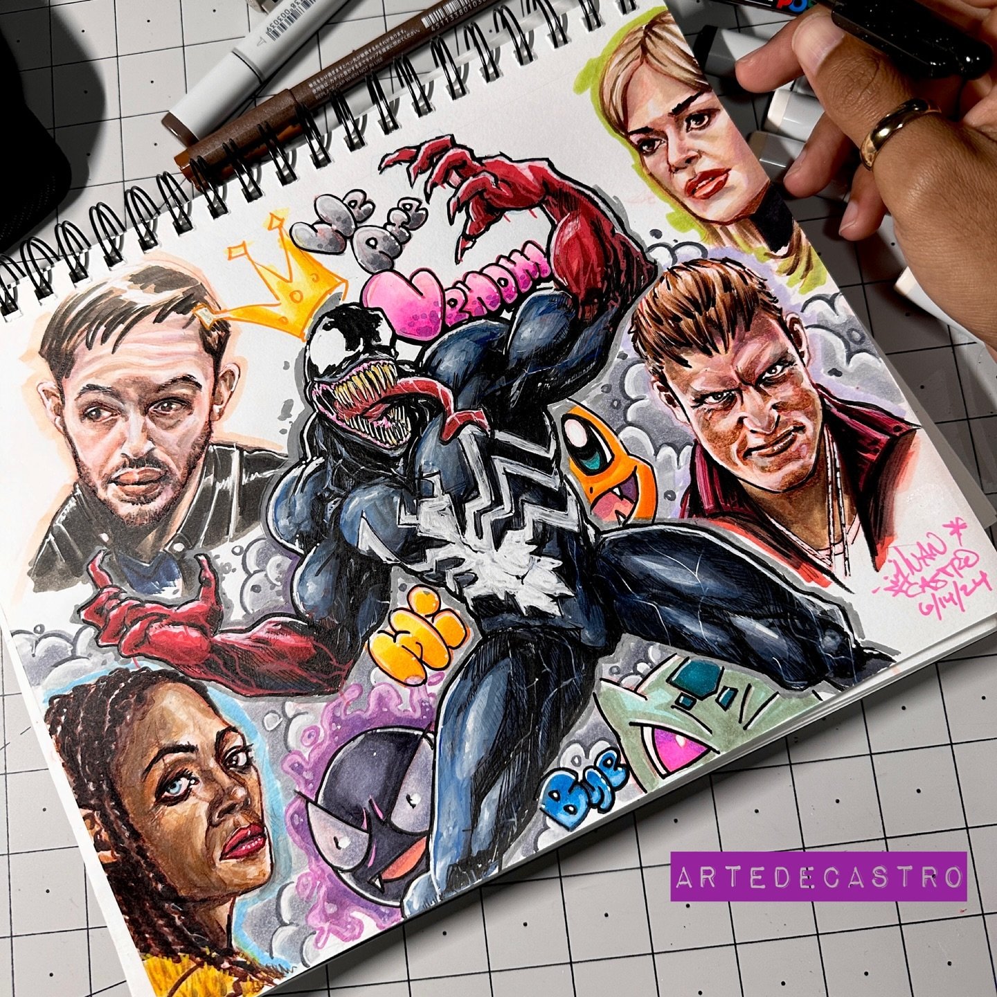 Random brain vomit&hellip; 😉 #venommovie #copicsketch