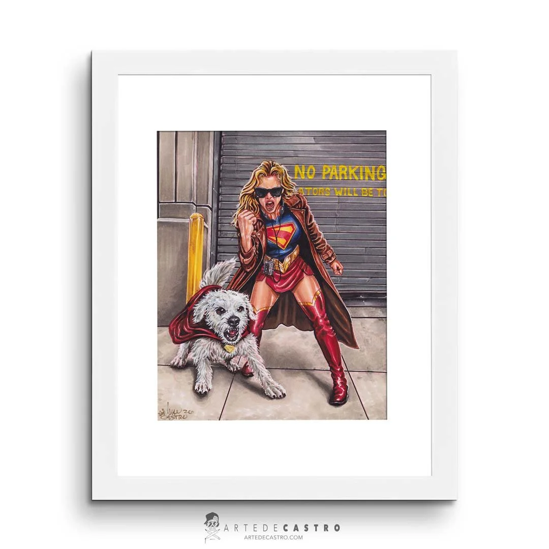 super-girl-and-krypto-original-ARTEDECASTRO.COM-The-Art-Of-Ivan-Castro-2.jpg