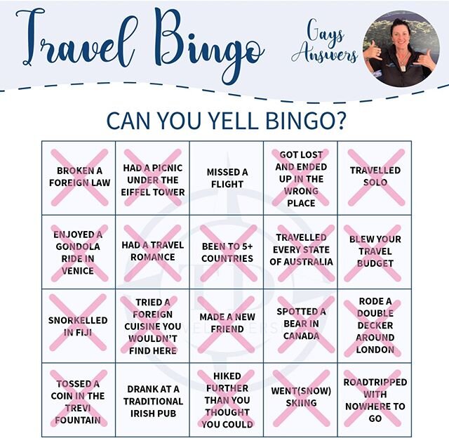 And the winner is... Gay! Her Prize: Bragging rights 😅

We learnt a lot about each other, hope you enjoy a bit of insight to the team. 
If you haven't played yet let us know your score!

#traveldiverity #tamworthnsw #tamworthtravel #travelbingo