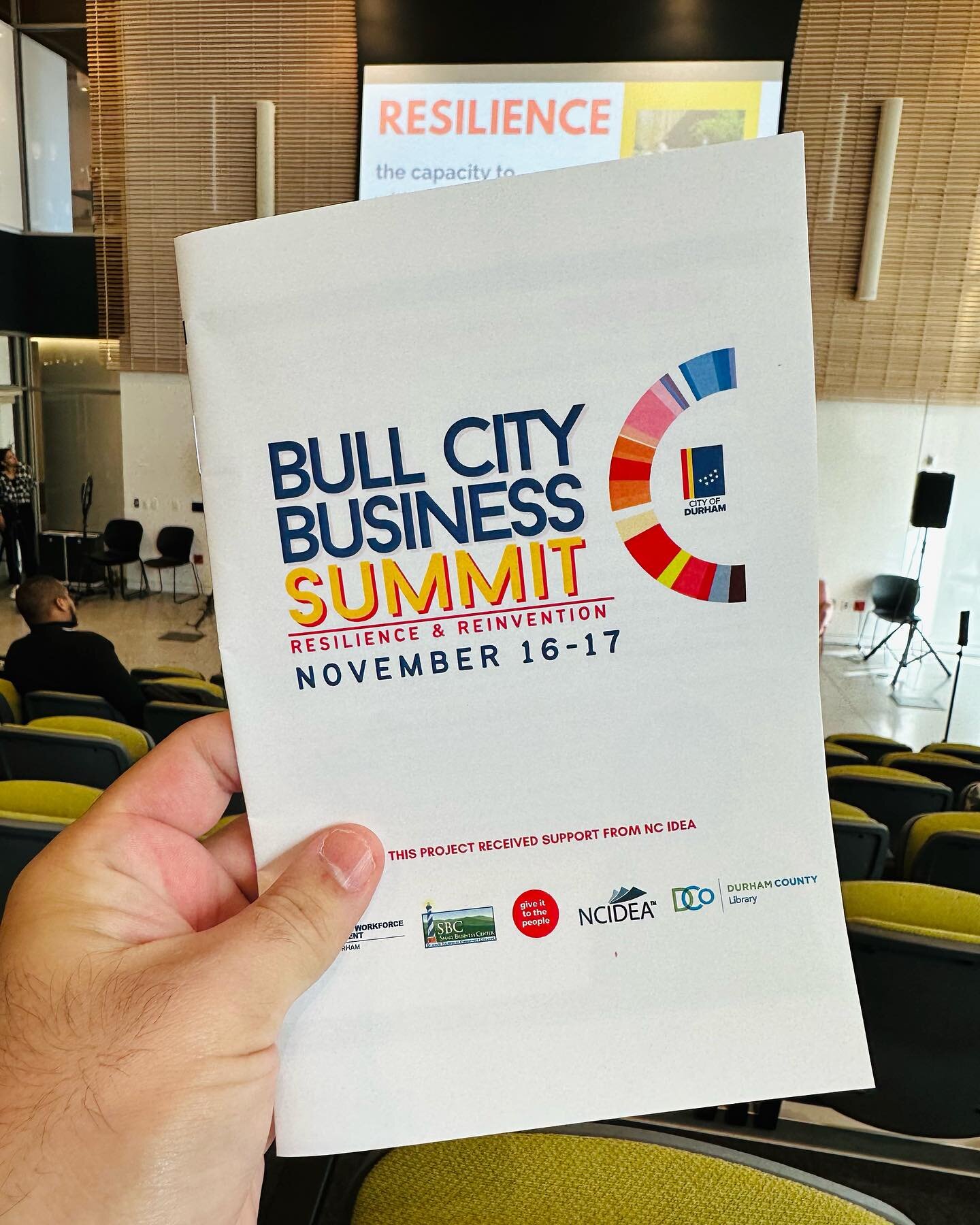 Really enjoyed the Bull City Business Summit Resilience &amp; Reinvention! Learned a ton and connected with some great folks. Being an entrepreneur can be a hard and isolated, but having a supportive community makes all the difference. Events like th
