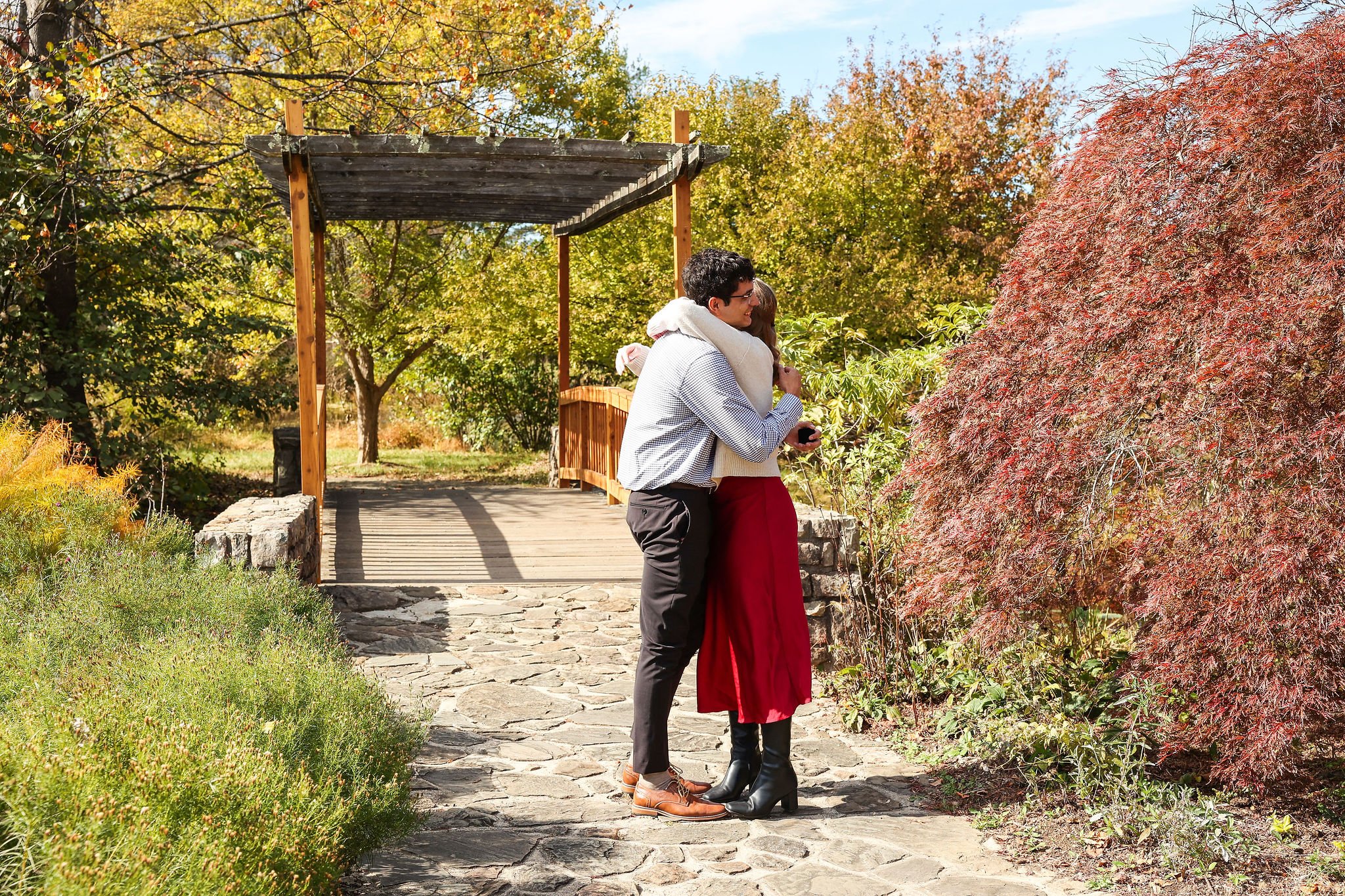 Meadowlark Botanical Gardens Surprise Proposal in Northern Virginia