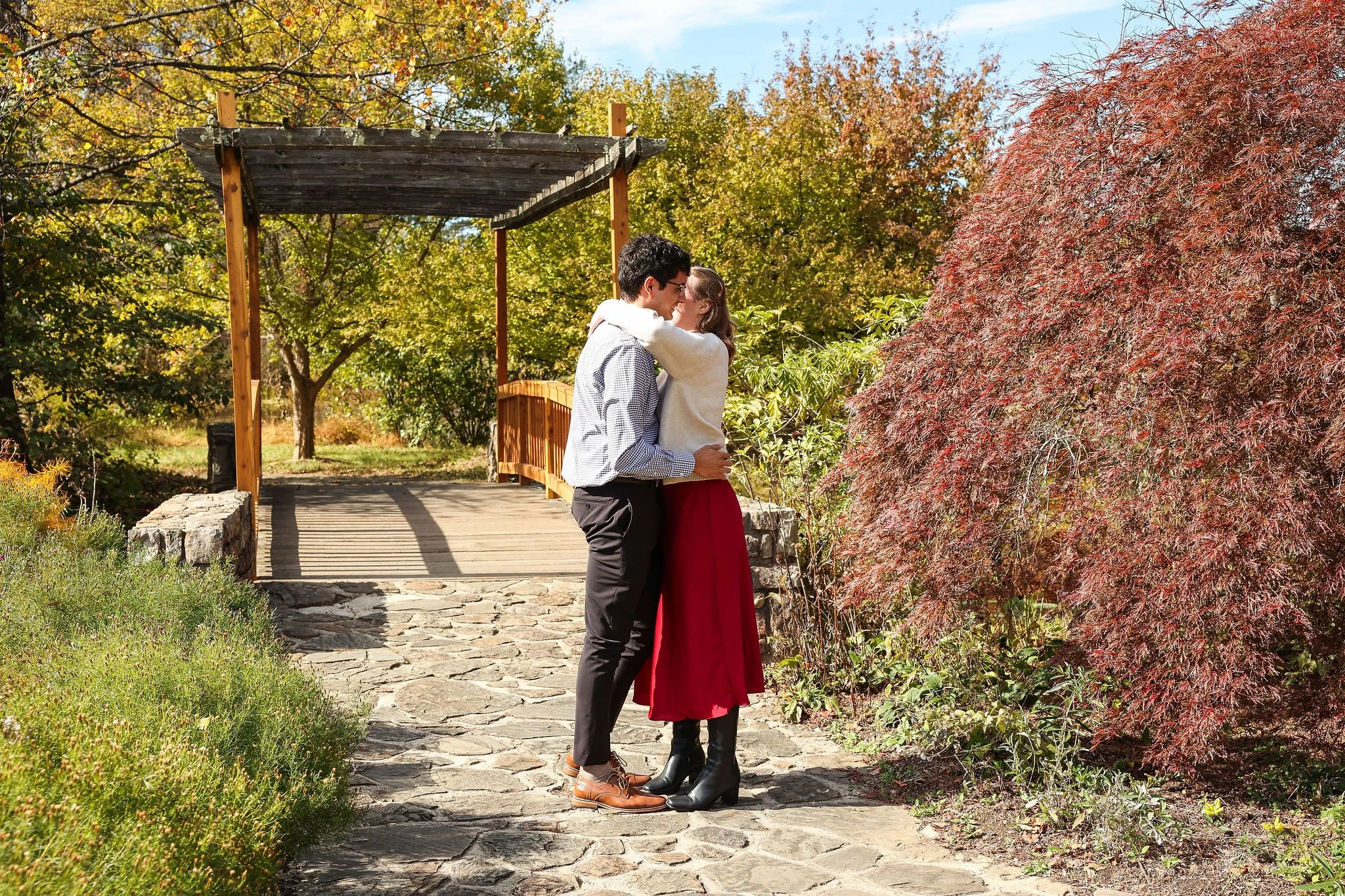 Meadowlark Botanical Gardens Surprise Proposal in Northern Virginia