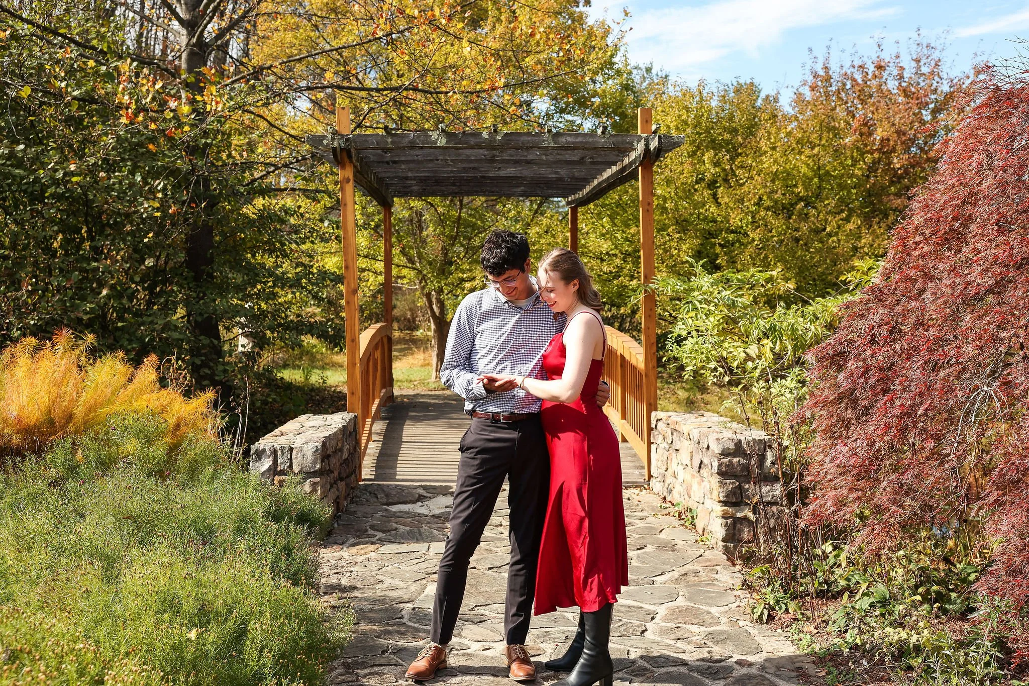 Meadowlark Botanical Gardens Surprise Proposal in Northern Virginia