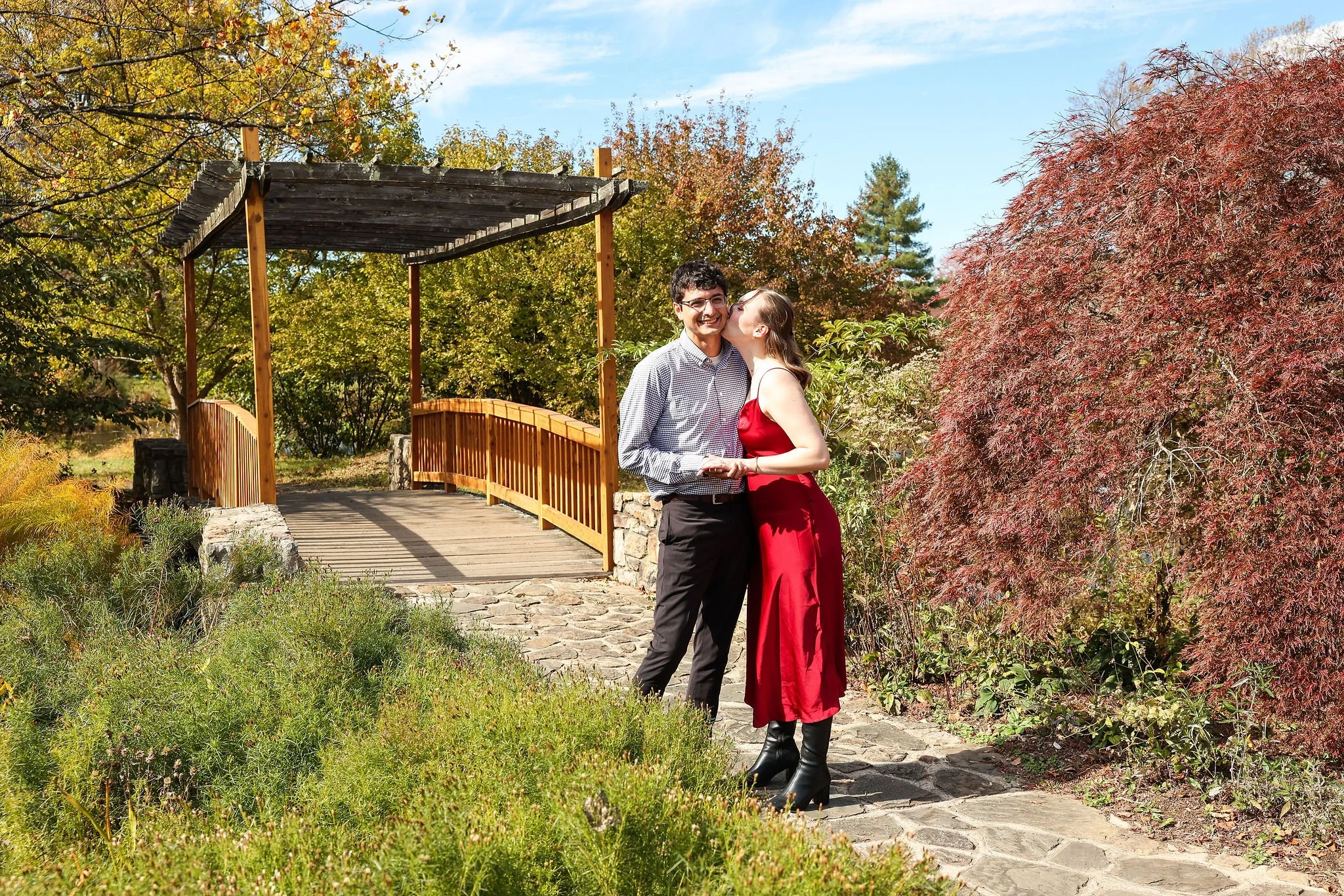 Meadowlark Botanical Gardens Surprise Proposal in Northern Virginia