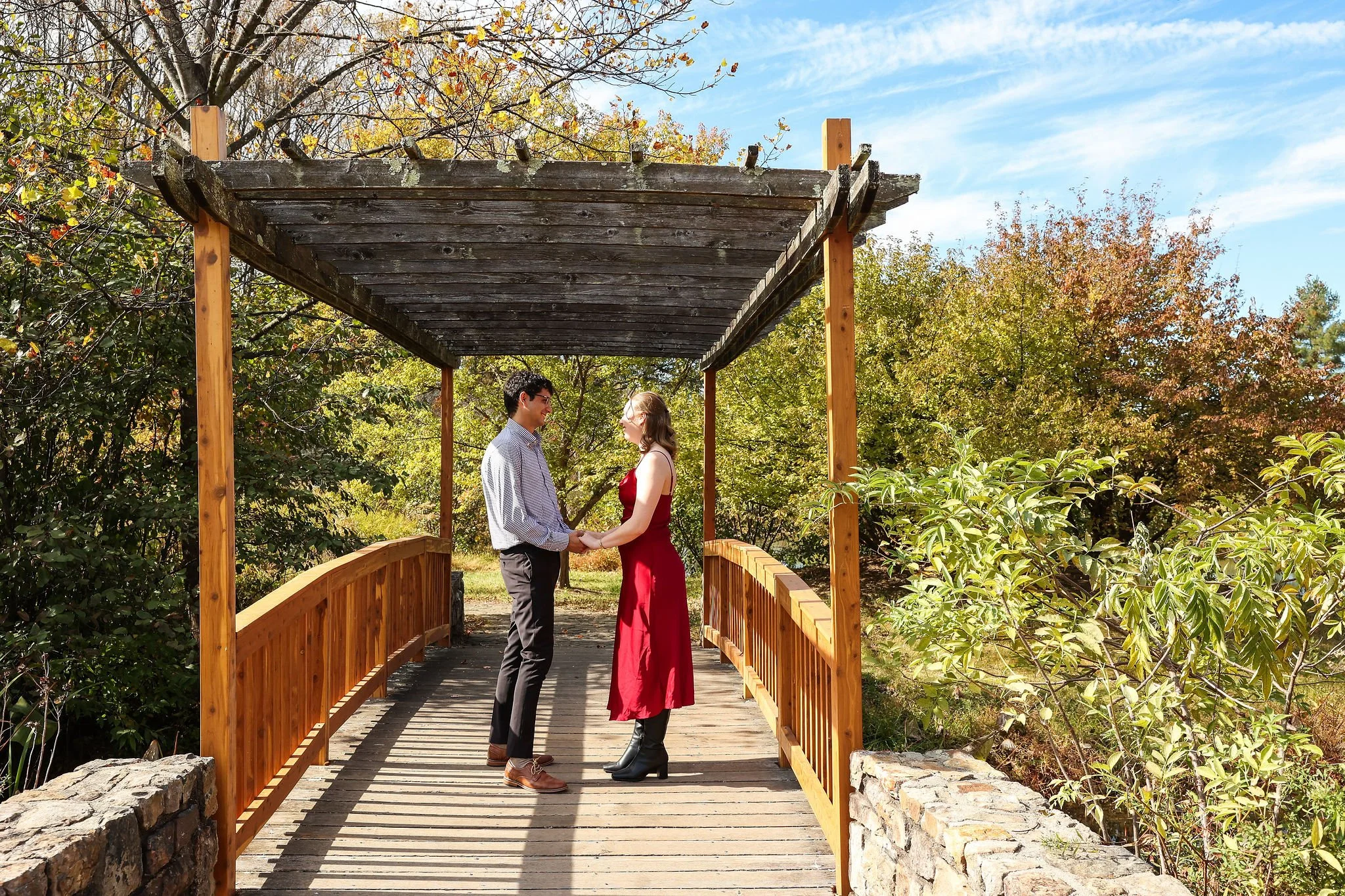 Meadowlark Botanical Gardens Surprise Proposal in Northern Virginia