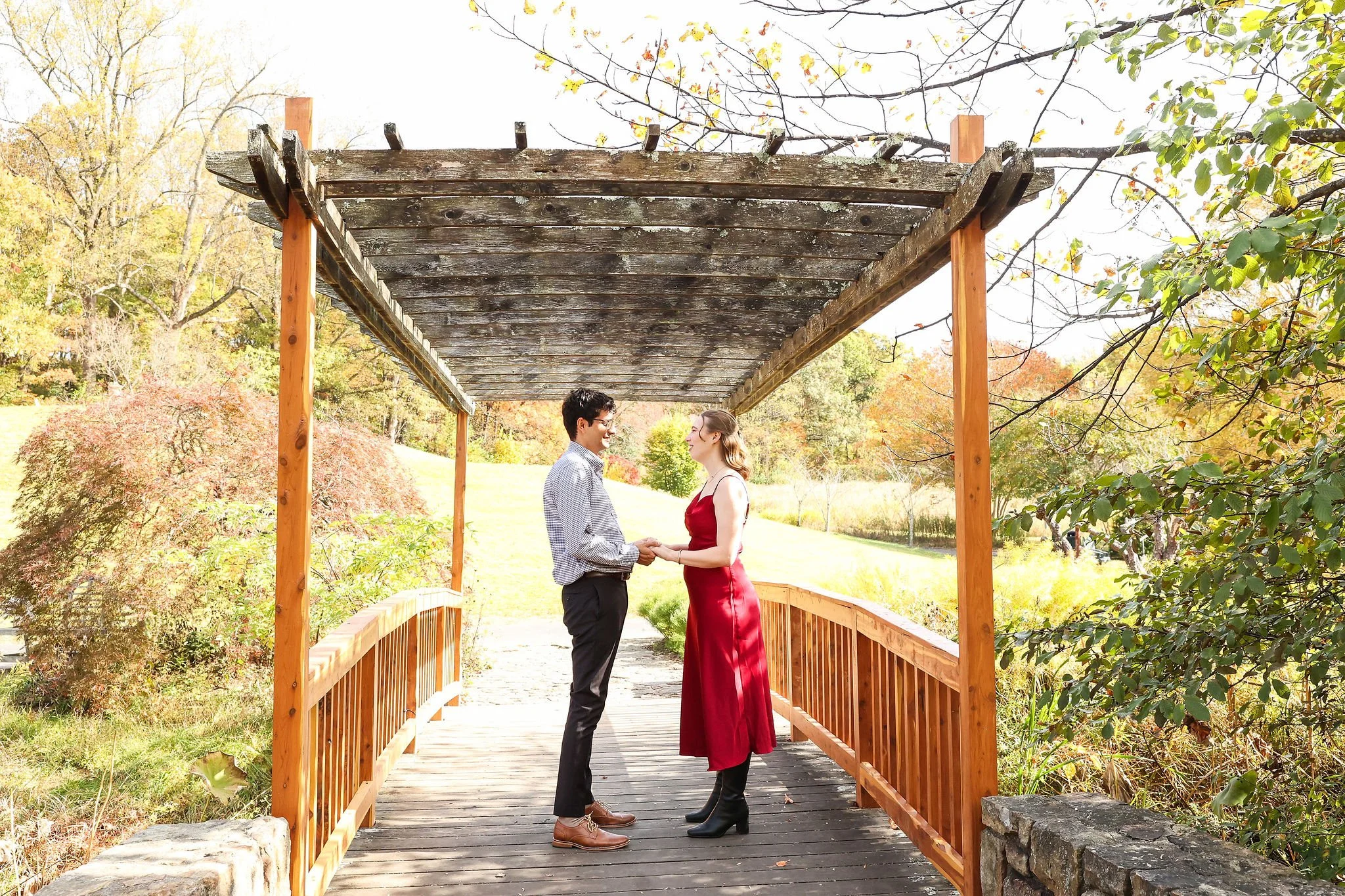 Meadowlark Botanical Gardens Surprise Proposal in Northern Virginia