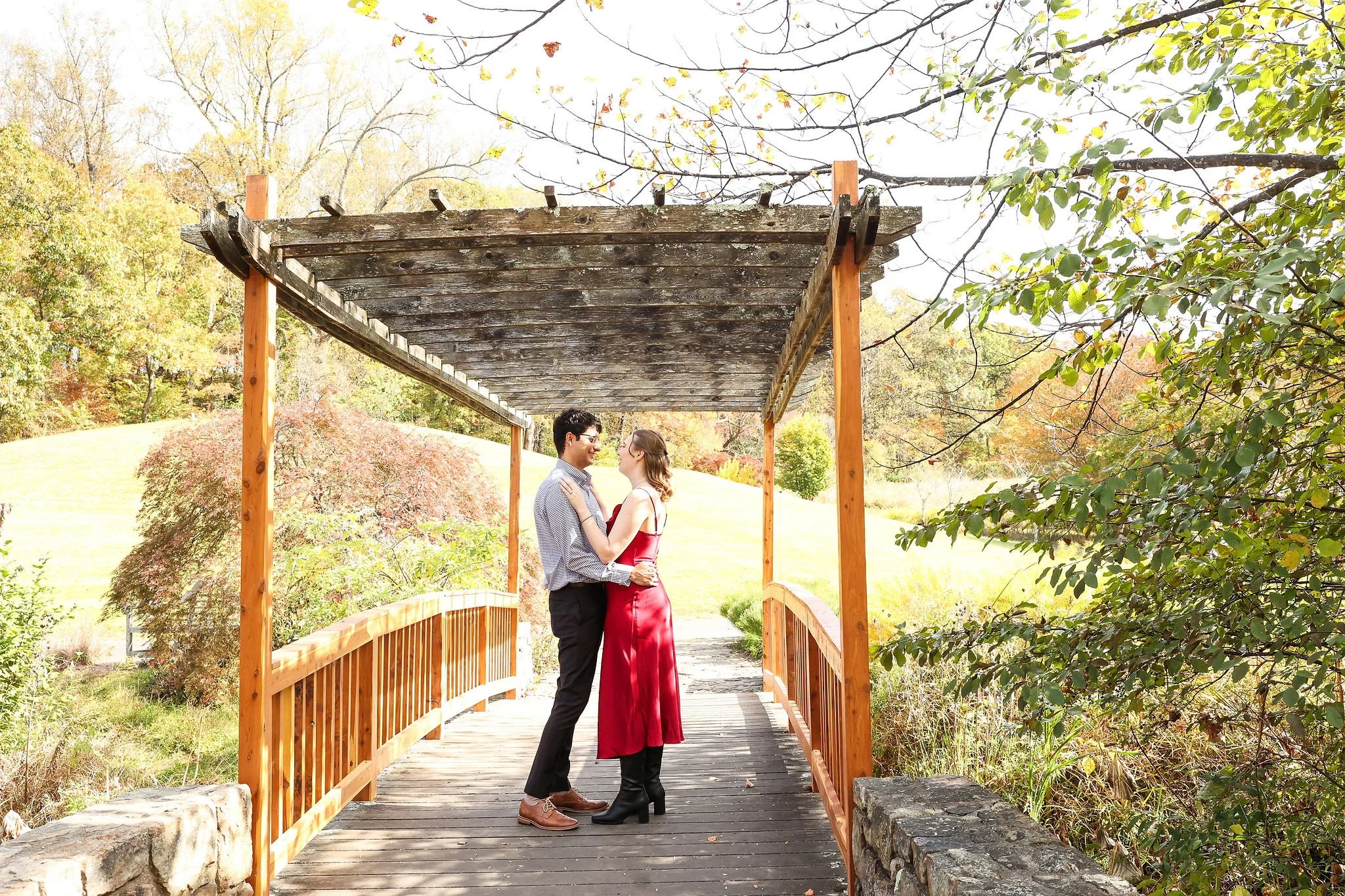 Meadowlark Botanical Gardens Surprise Proposal in Northern Virginia