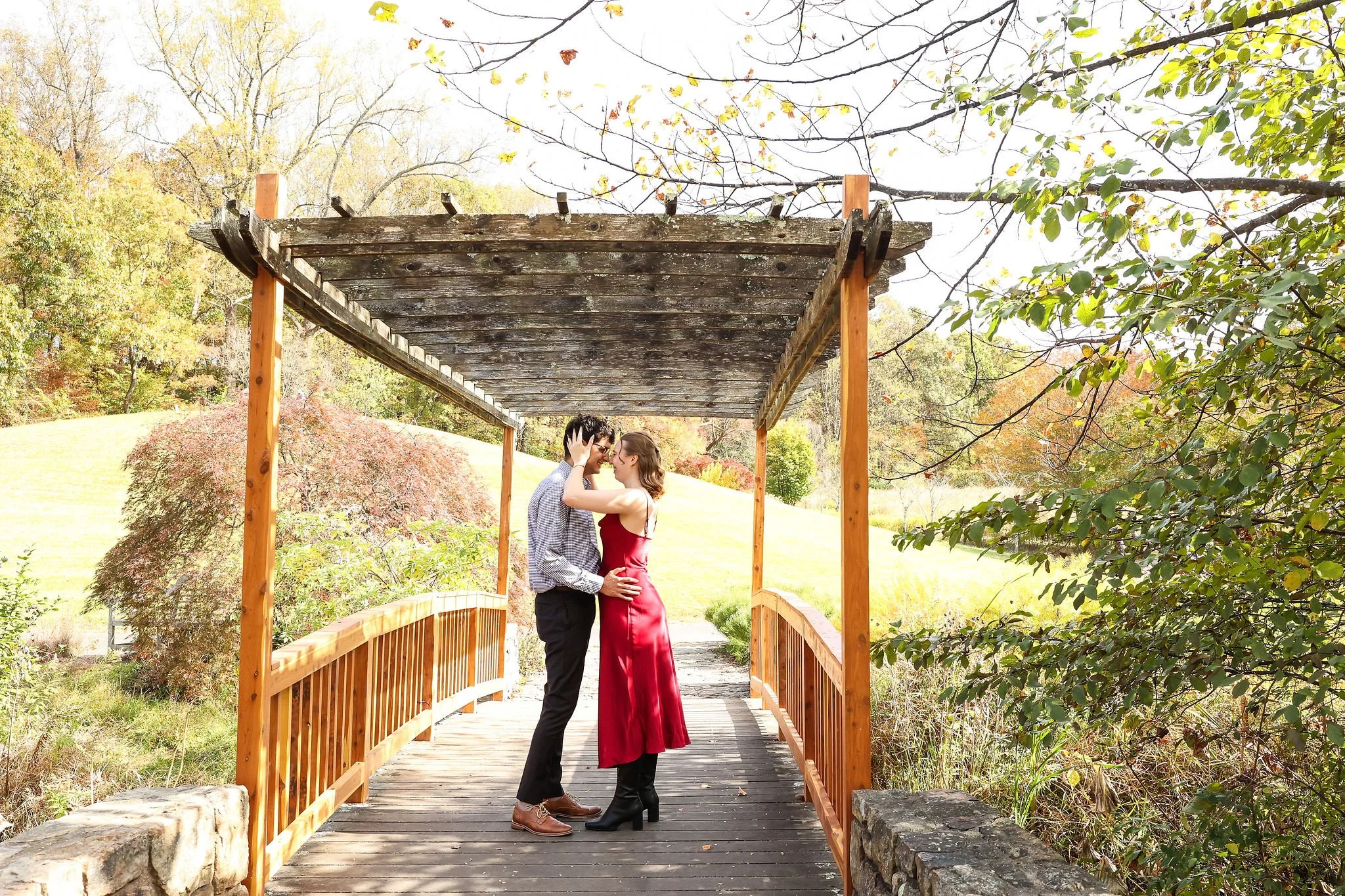 Meadowlark Botanical Gardens Surprise Proposal in Northern Virginia