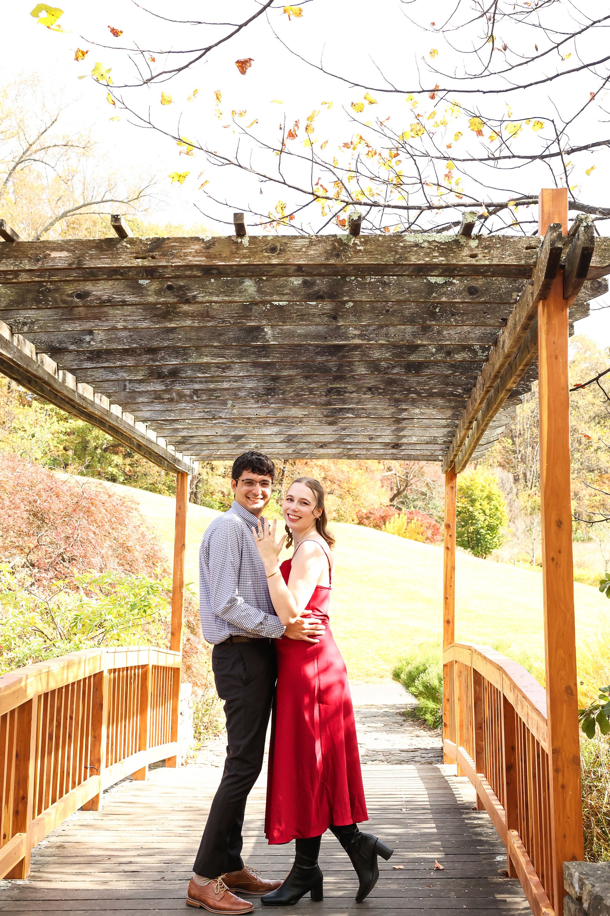 Meadowlark Botanical Gardens Surprise Proposal in Northern Virginia